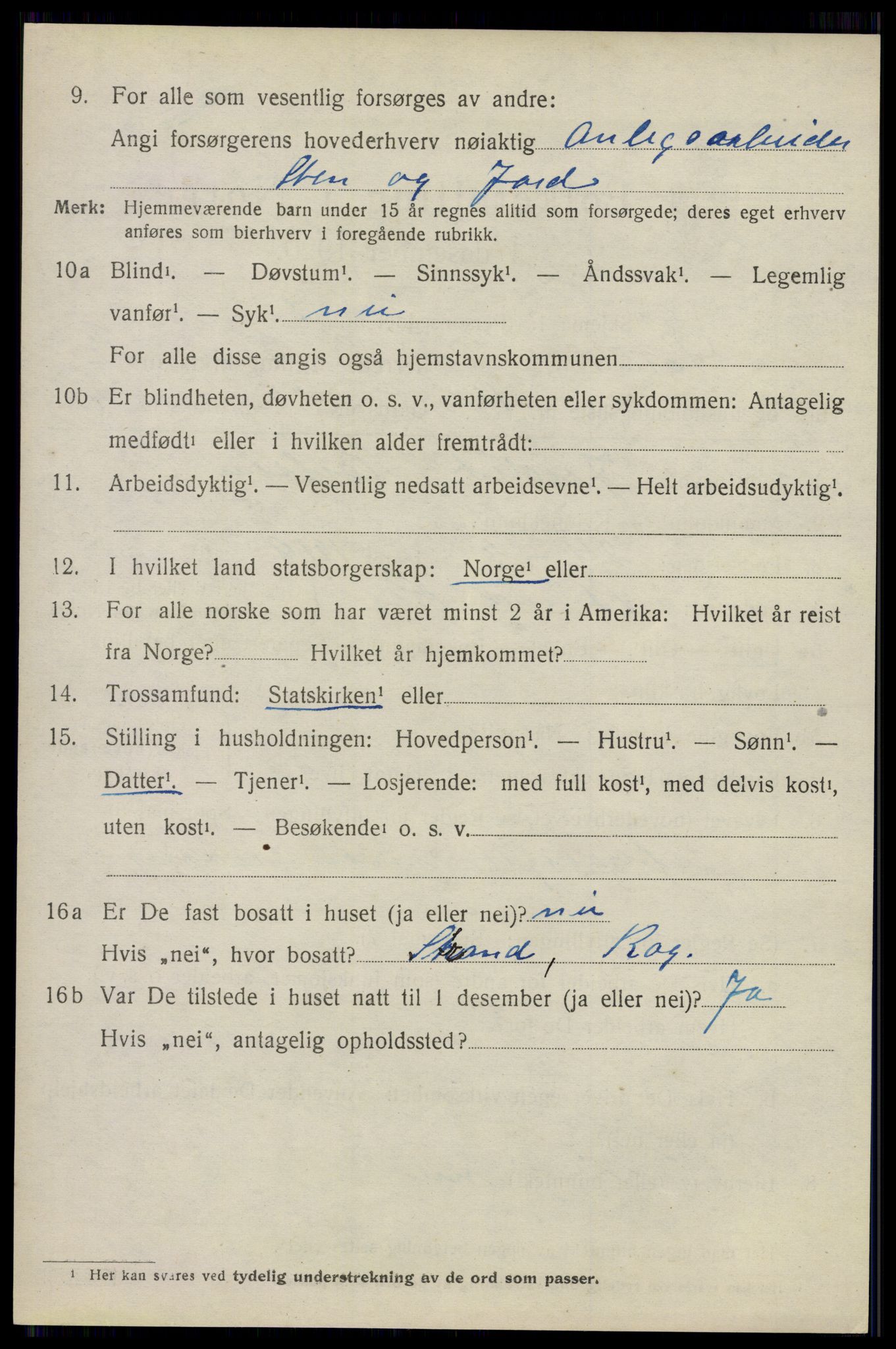 SAO, 1920 census for Sørum, 1920, p. 1906