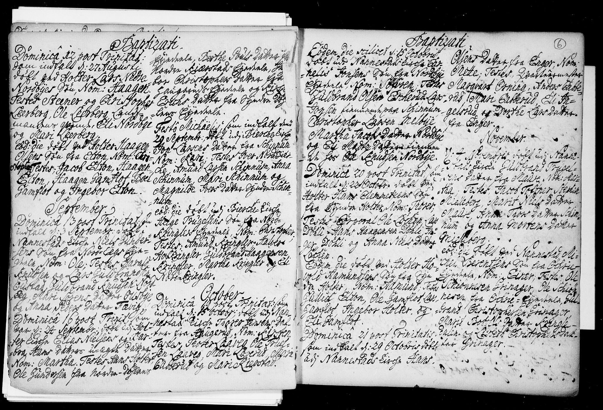 Nannestad prestekontor Kirkebøker, SAO/A-10414a/F/Fa/L0005: Parish register (official) no. I 5, 1729-1738, p. 6