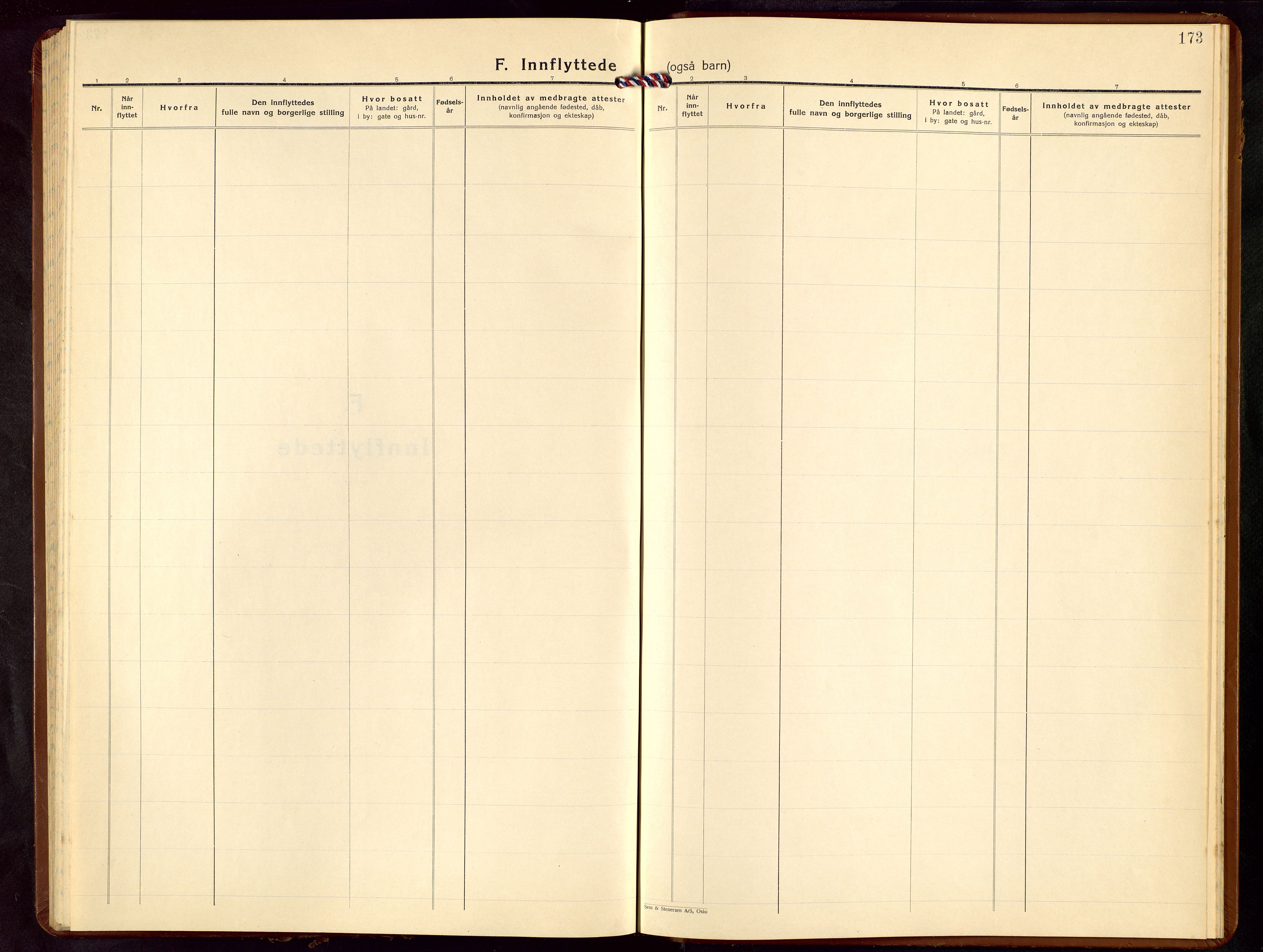 Høgsfjord sokneprestkontor, SAST/A-101624/H/Ha/Hab/L0006: Parish register (copy) no. B 6, 1939-1965, p. 173