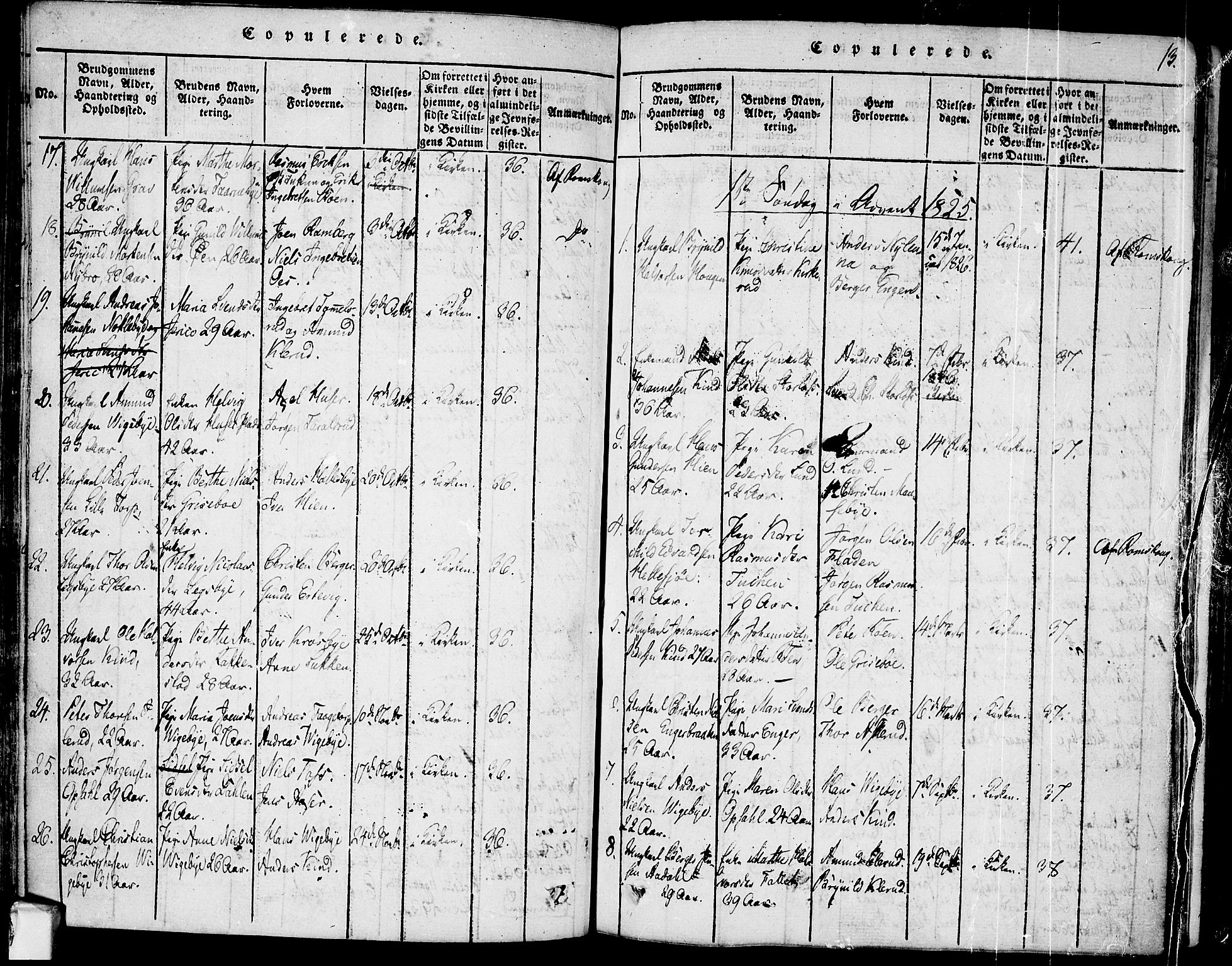 Rødenes prestekontor Kirkebøker, AV/SAO-A-2005/F/Fa/L0004: Parish register (official) no. I 4, 1814-1838, p. 13