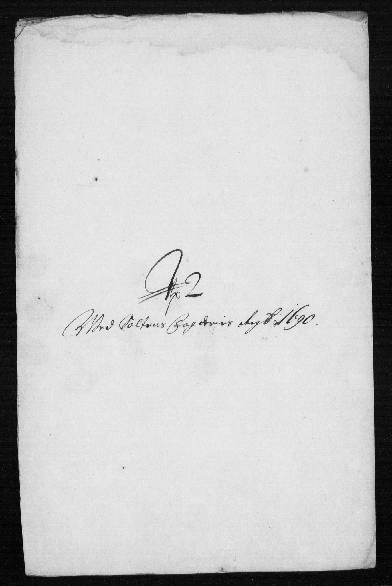 Rentekammeret inntil 1814, Reviderte regnskaper, Stiftamtstueregnskaper, Trondheim stiftamt og Nordland amt, AV/RA-EA-6044/R/Rh/L0015: Nordland amt, 1690