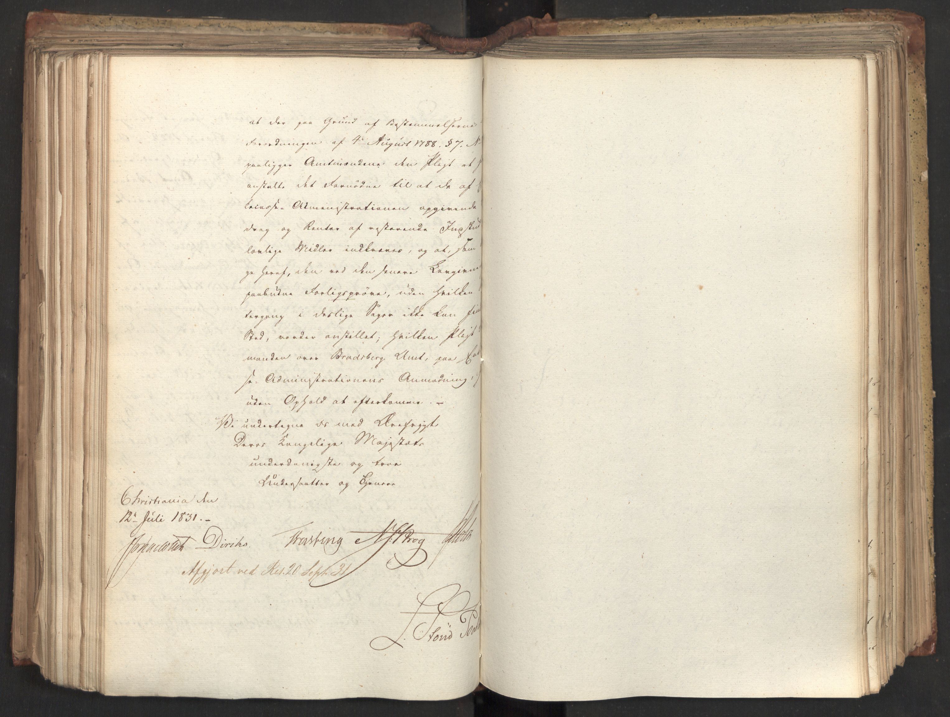 Statsrådsavdelingen i Stockholm, AV/RA-S-1003/D/Da/L0072: Regjeringsinnstillinger nr. 1365-1533, 1831, p. 320