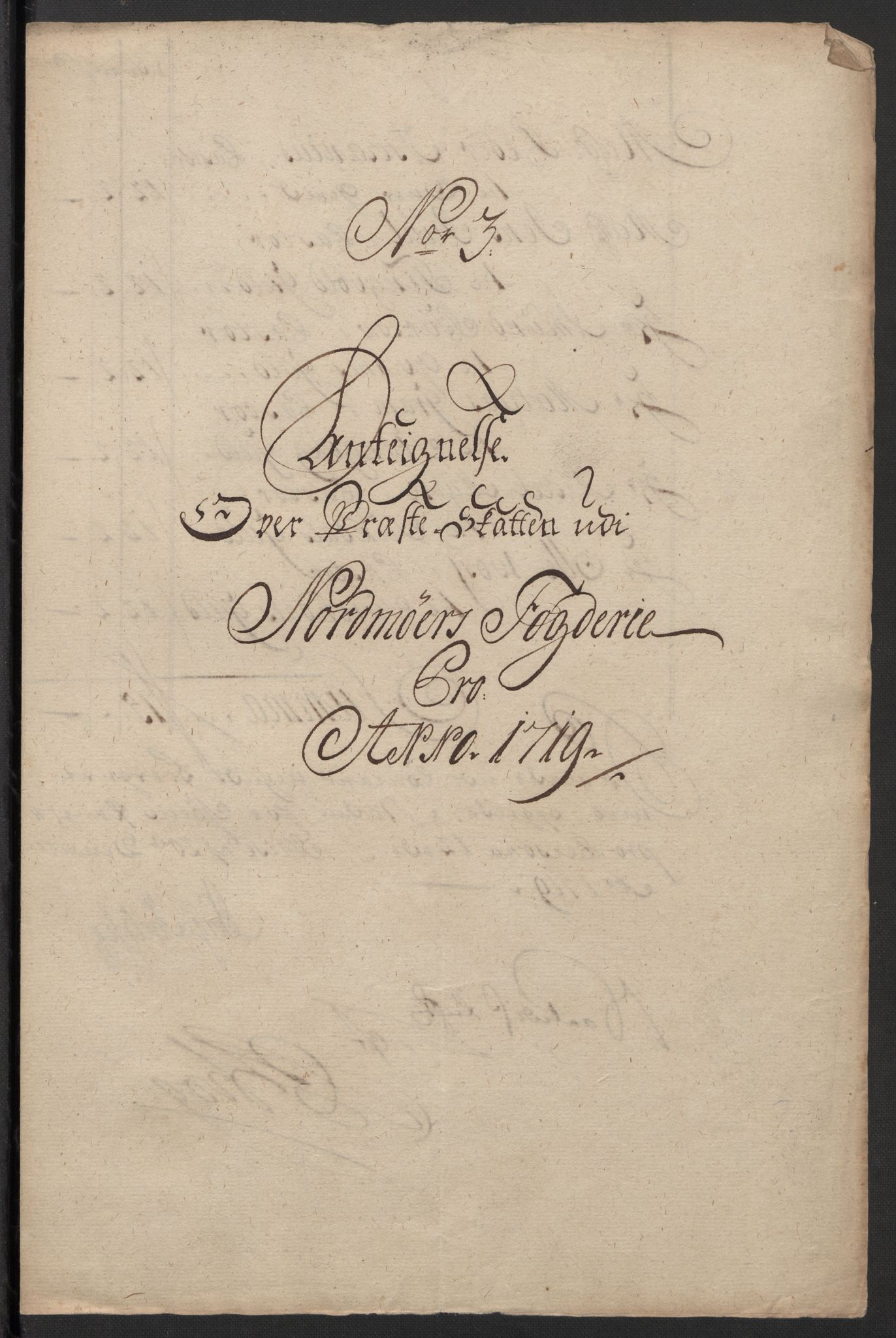 Rentekammeret inntil 1814, Reviderte regnskaper, Fogderegnskap, AV/RA-EA-4092/R56/L3752: Fogderegnskap Nordmøre, 1719, p. 102