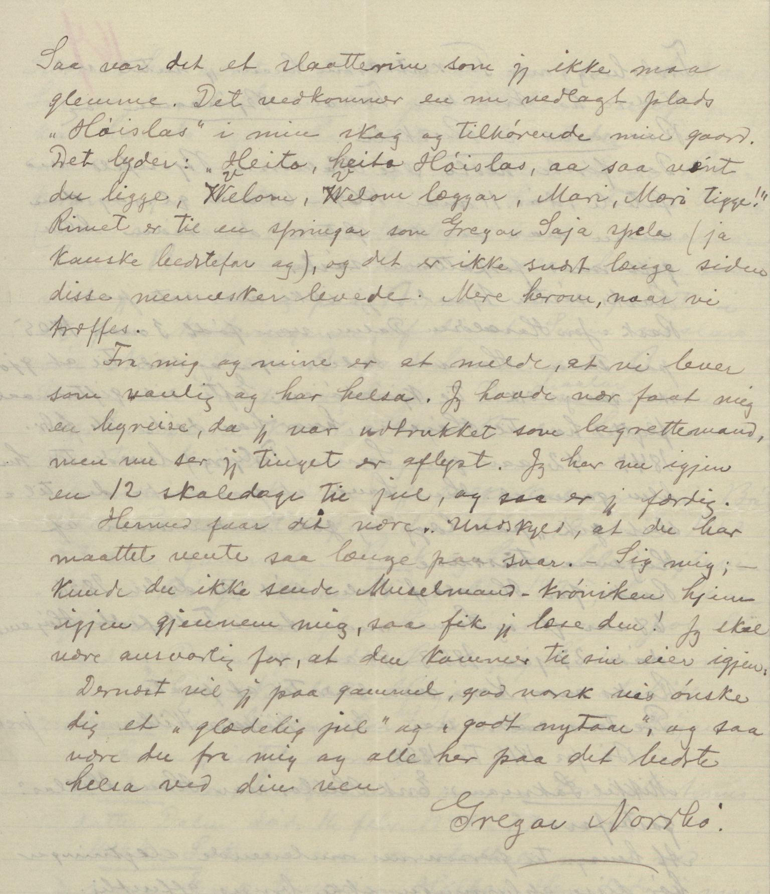 Rikard Berge, TEMU/TGM-A-1003/F/L0004/0053: 101-159 / 157 Manuskript, notatar, brev o.a. Nokre leiker, manuskript, 1906-1908, p. 165