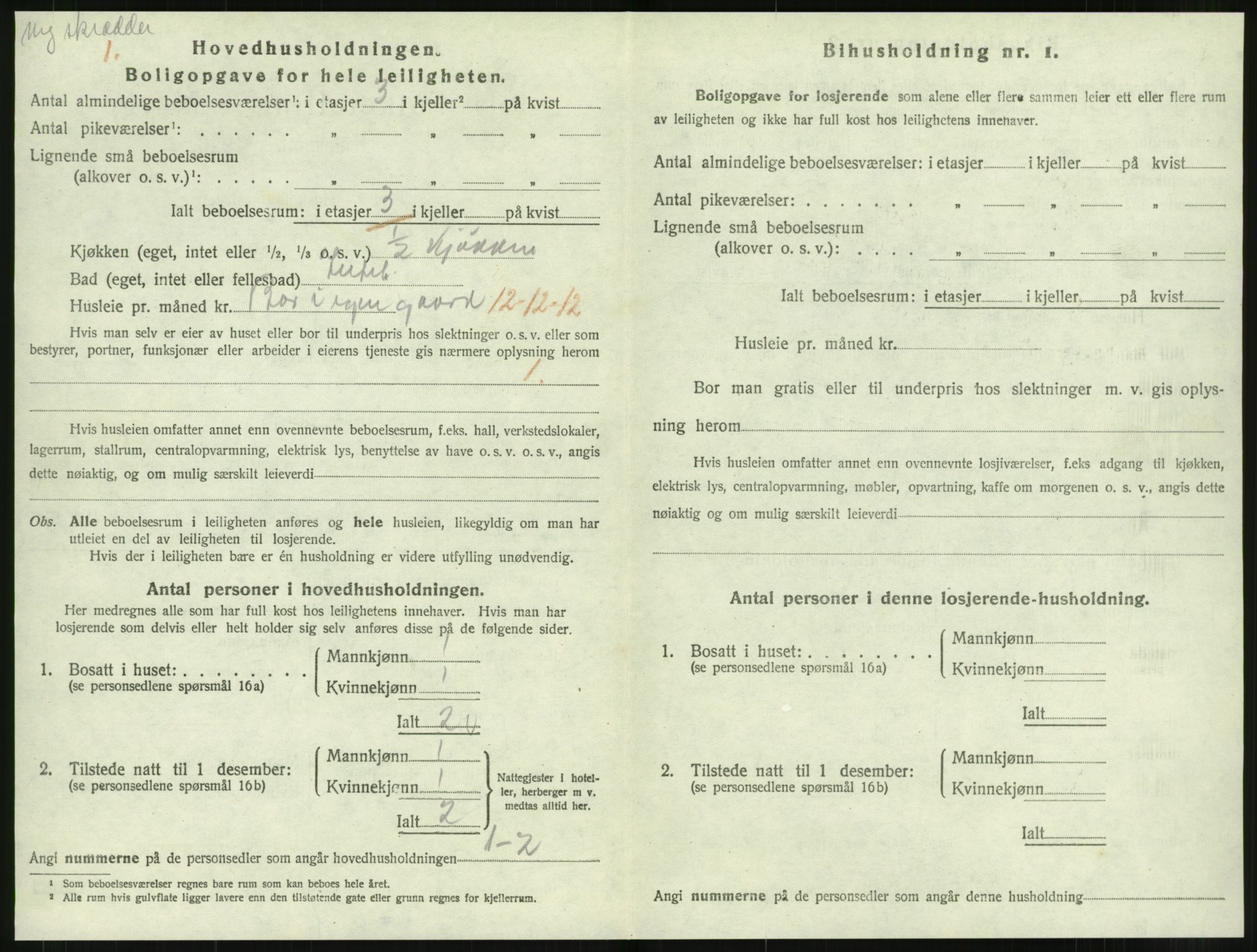 SAT, 1920 census for Levanger town, 1920, p. 1099