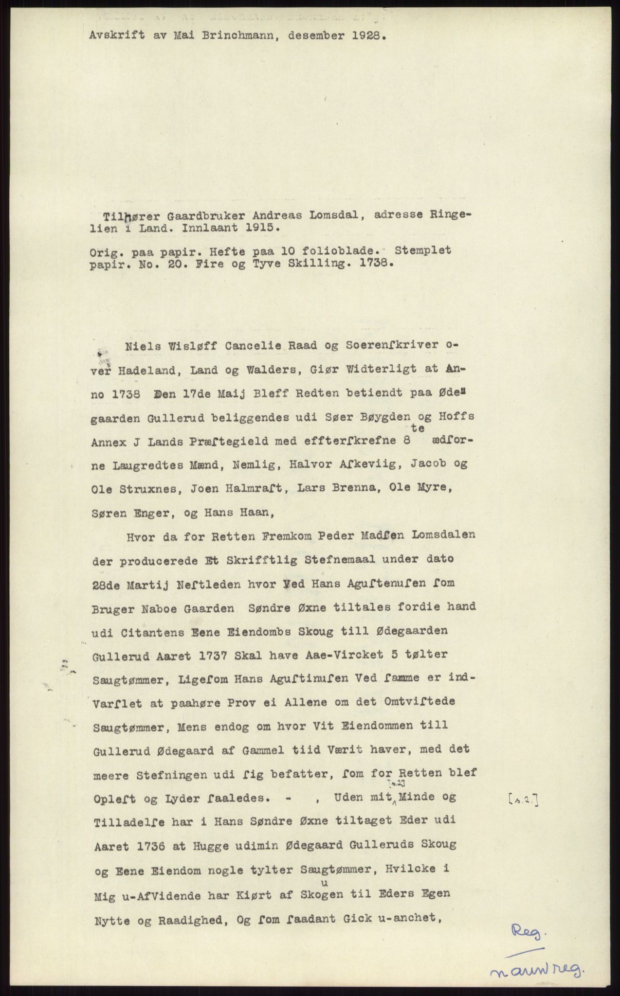 Samlinger til kildeutgivelse, Diplomavskriftsamlingen, RA/EA-4053/H/Ha, p. 3221