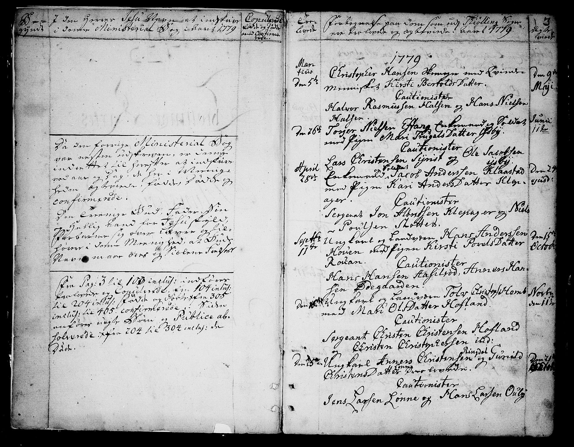 Tjølling kirkebøker, SAKO/A-60/F/Fa/L0004: Parish register (official) no. 4, 1779-1817, p. 2-3