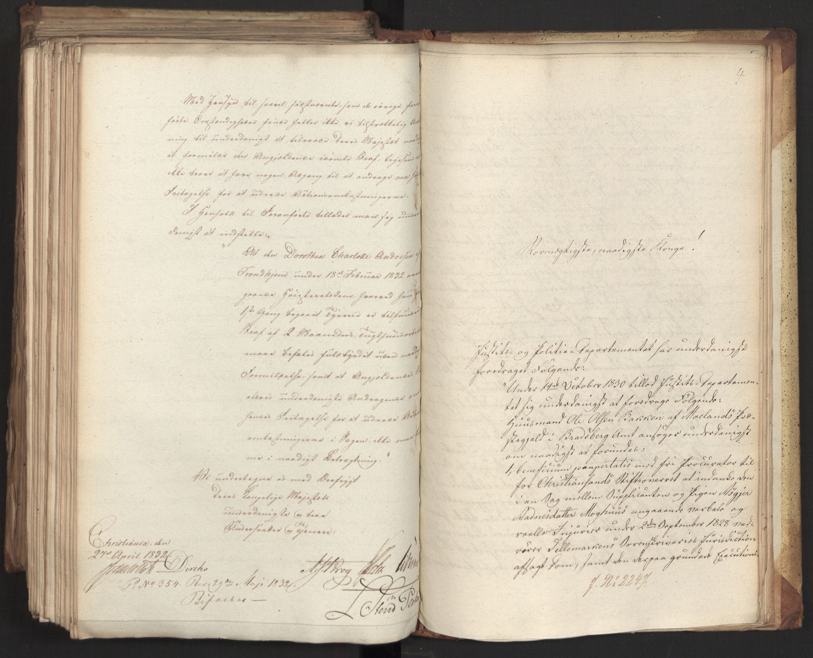 Statsrådsavdelingen i Stockholm, AV/RA-S-1003/D/Da/L0077: Regjeringsinnstillinger nr. 2100-2259, 1832, p. 538