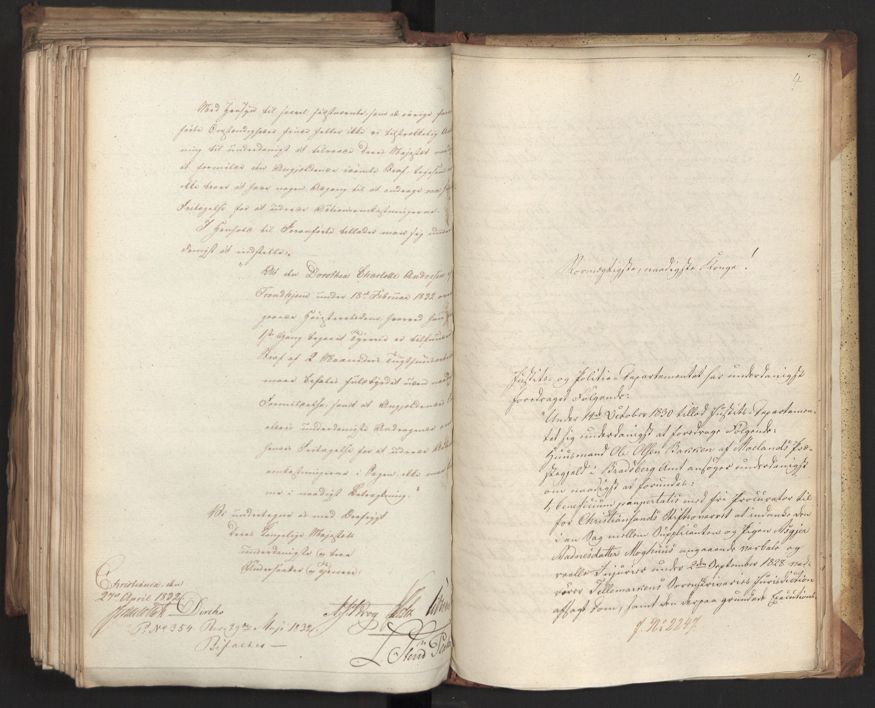 Statsrådsavdelingen i Stockholm, RA/S-1003/D/Da/L0077: Regjeringsinnstillinger nr. 2100-2259, 1832, p. 538