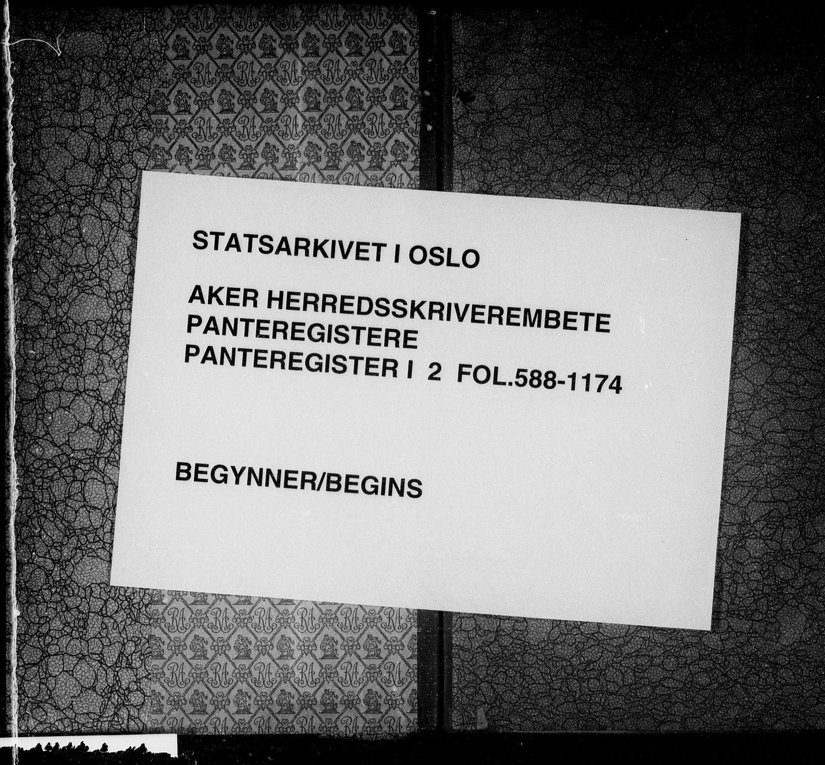 Aker herredsskriveri, SAO/A-10896/G/Ga/Gab/Gaba/L0002: Mortgage register no. I 2, 1892-1950