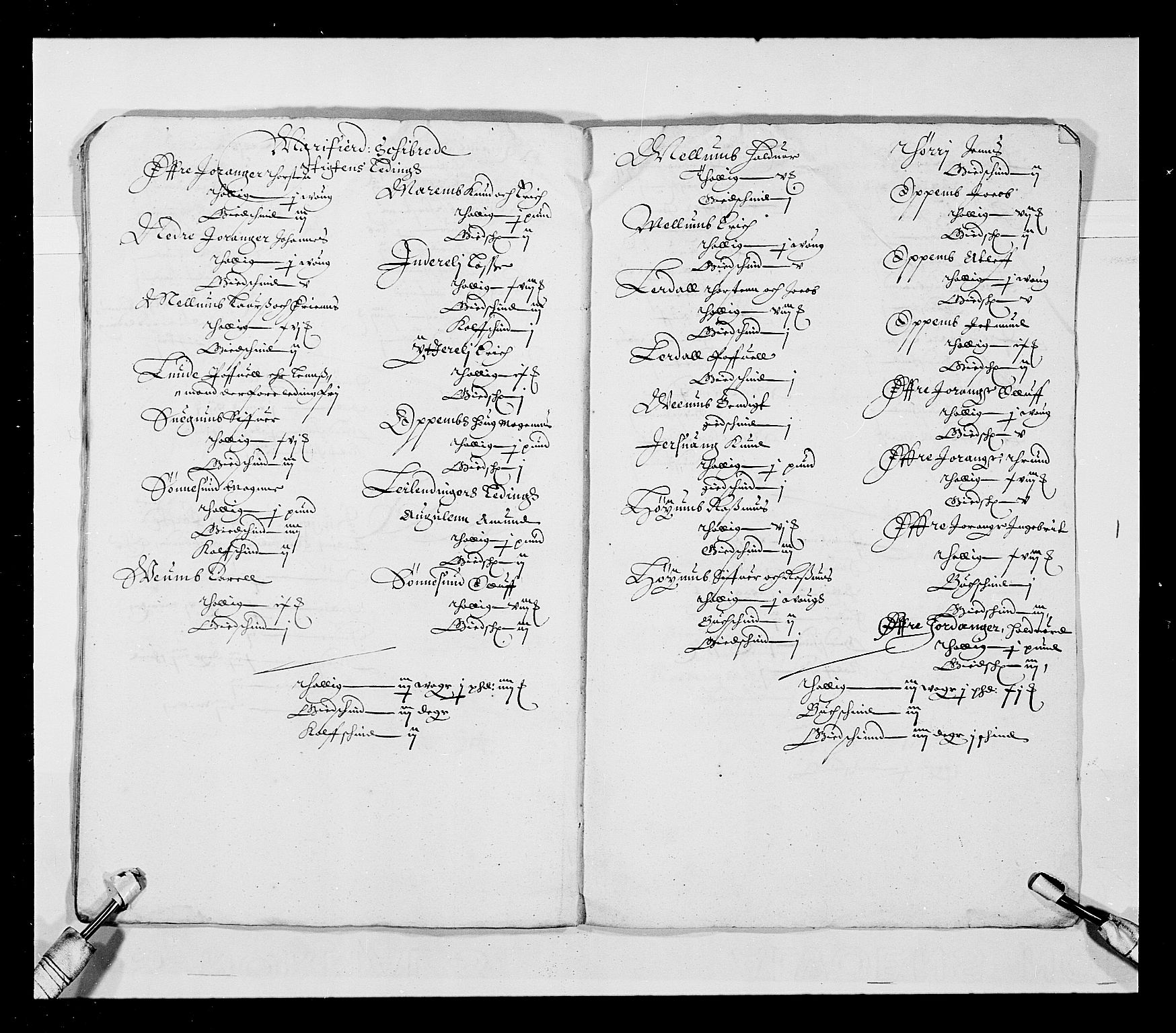 Stattholderembetet 1572-1771, RA/EA-2870/Ek/L0026/0001: Jordebøker 1633-1658: / Jordebøker for Bergenhus len, 1646-1647, p. 187