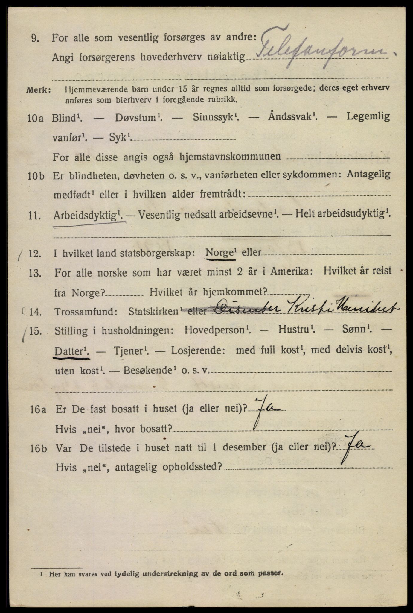 SAO, 1920 census for Kristiania, 1920, p. 558940