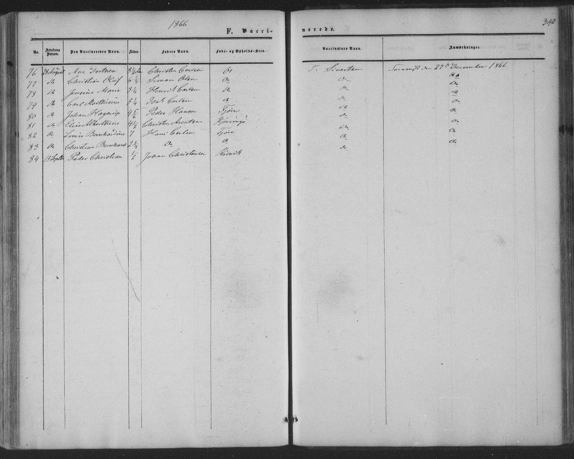 Ministerialprotokoller, klokkerbøker og fødselsregistre - Nordland, AV/SAT-A-1459/853/L0770: Parish register (official) no. 853A09, 1857-1870, p. 340