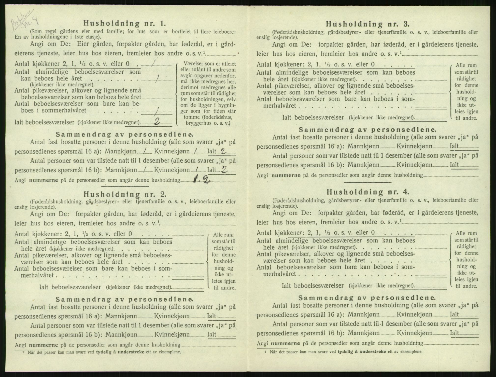 SAT, 1920 census for Sandøy, 1920, p. 251