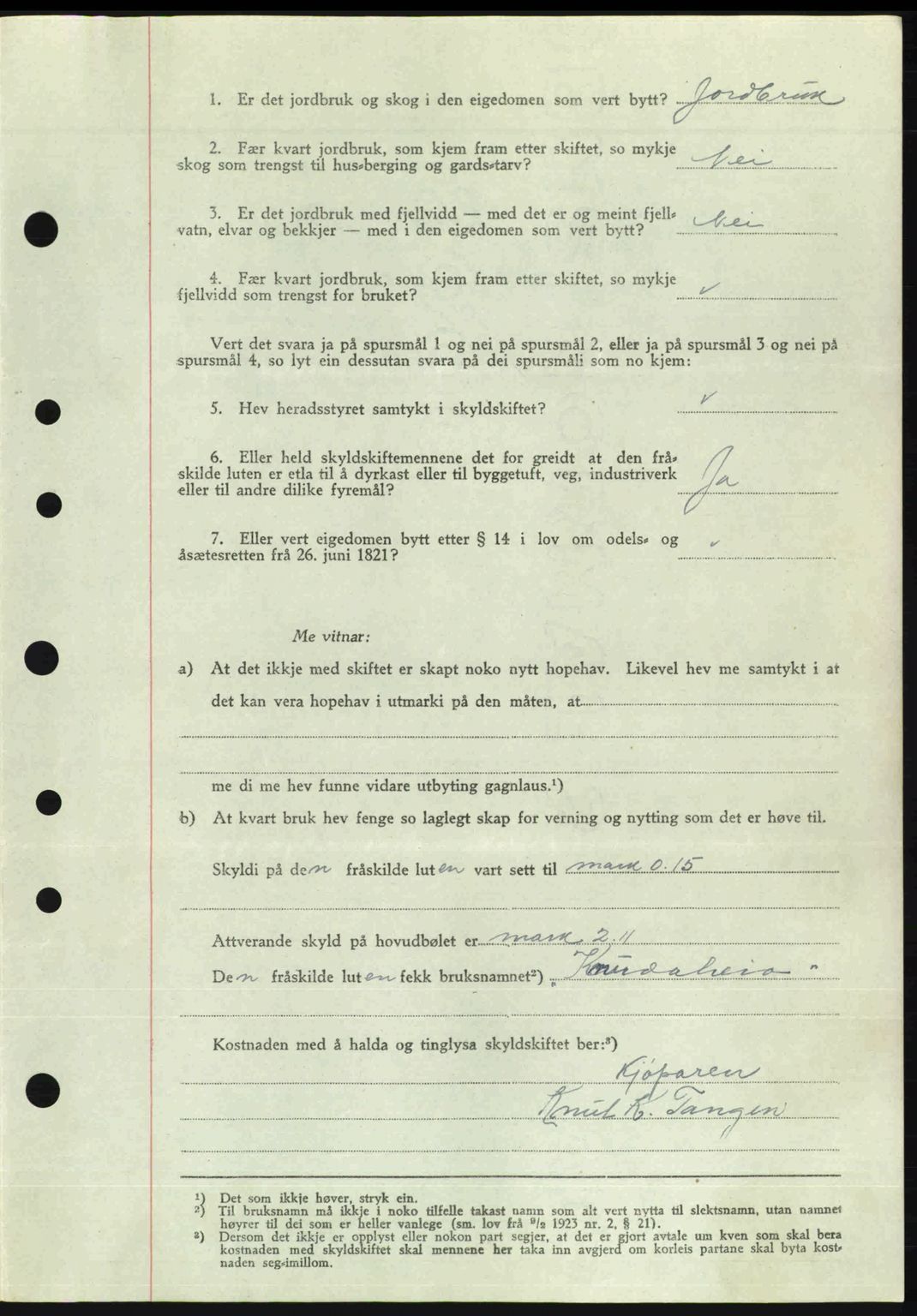 Romsdal sorenskriveri, AV/SAT-A-4149/1/2/2C: Mortgage book no. A19, 1946-1946, Diary no: : 19/1946