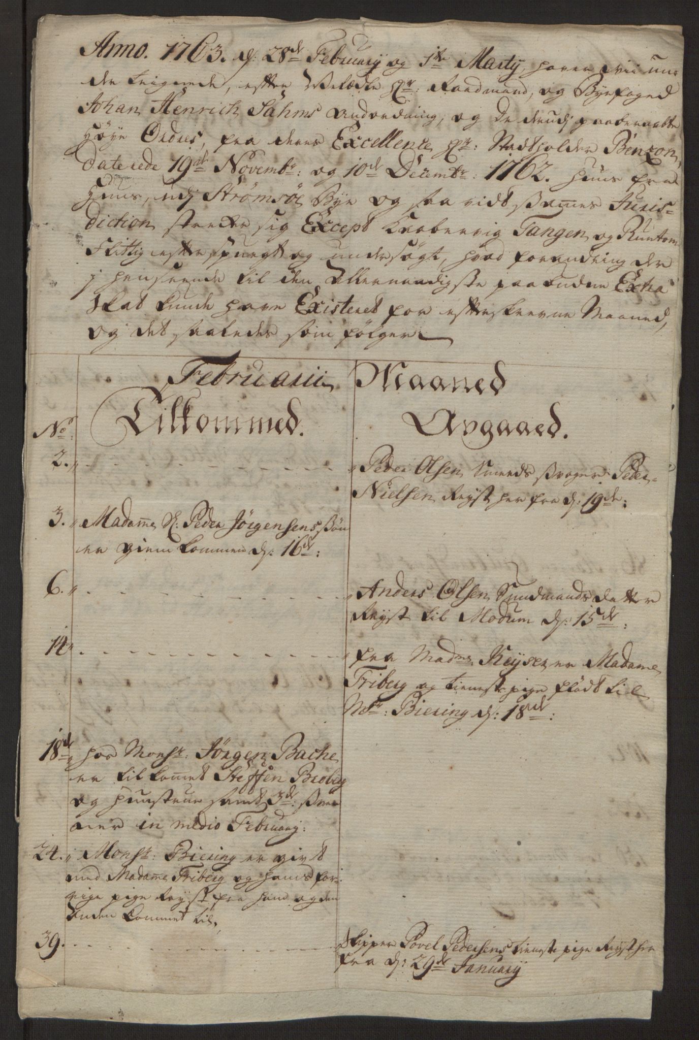 Rentekammeret inntil 1814, Reviderte regnskaper, Byregnskaper, AV/RA-EA-4066/R/Rg/L0144/0001: [G4] Kontribusjonsregnskap / Ekstraskatt, 1762-1767, p. 122