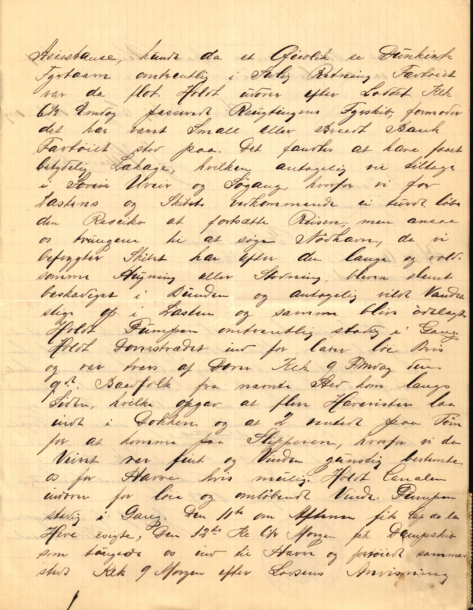 Pa 63 - Østlandske skibsassuranceforening, VEMU/A-1079/G/Ga/L0021/0003: Havaridokumenter / Inga av Drammen, Inga av Sandefjord, Primula, 1888-1889, p. 10