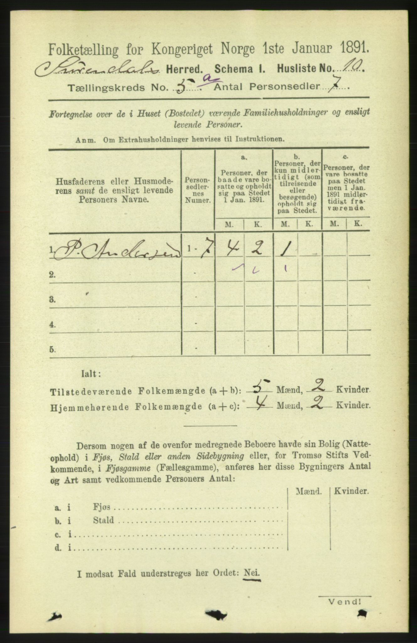 RA, 1891 census for 1566 Surnadal, 1891, p. 1393