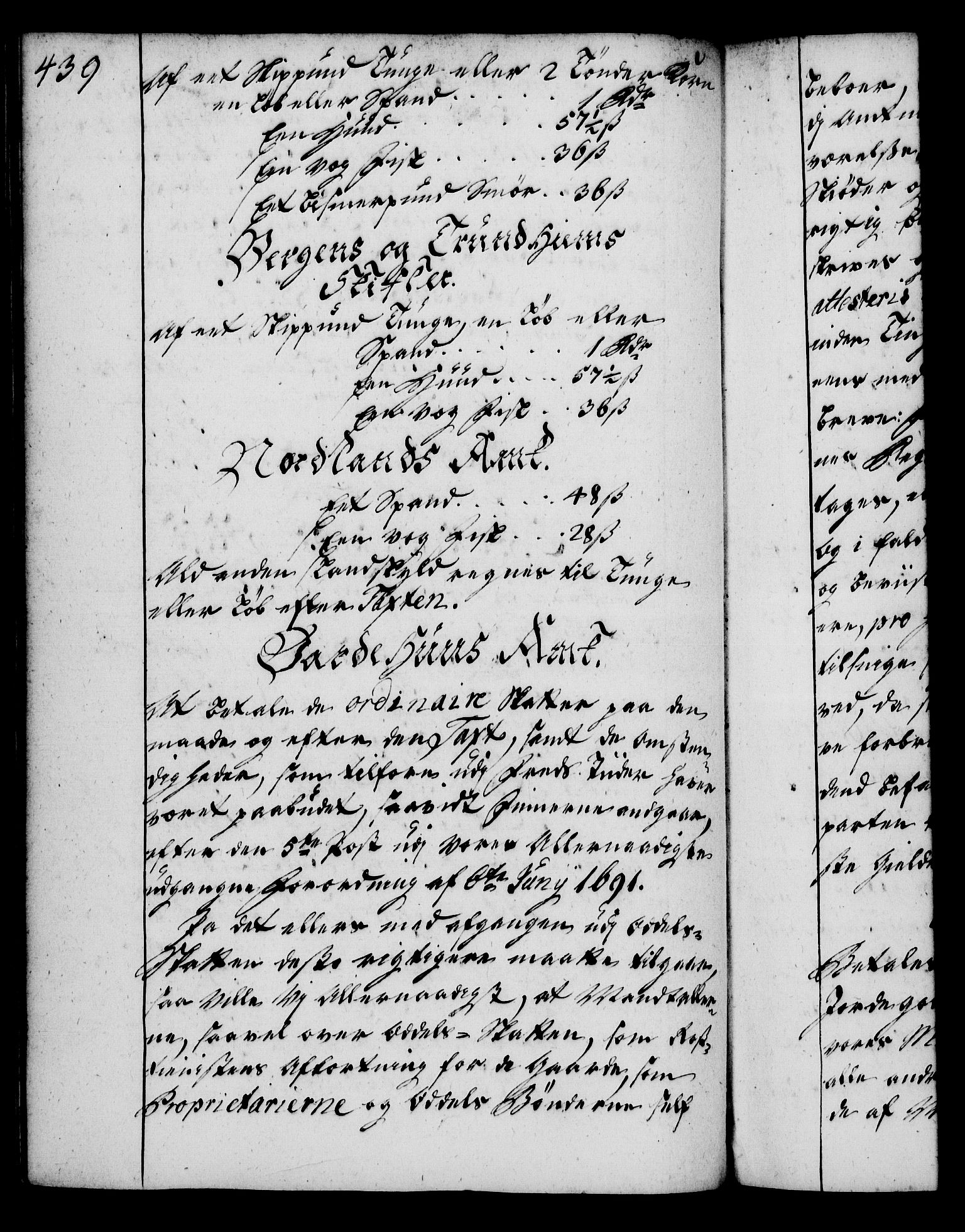 Rentekammeret, Kammerkanselliet, AV/RA-EA-3111/G/Gg/Gga/L0004: Norsk ekspedisjonsprotokoll med register (merket RK 53.4), 1734-1741, p. 439