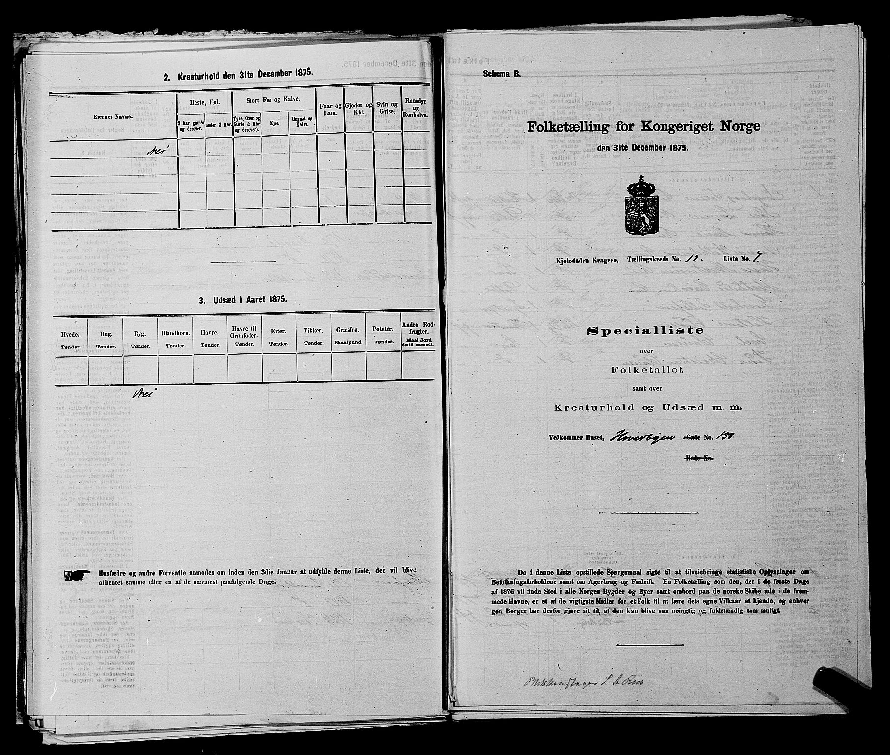 SAKO, 1875 census for 0801P Kragerø, 1875, p. 267