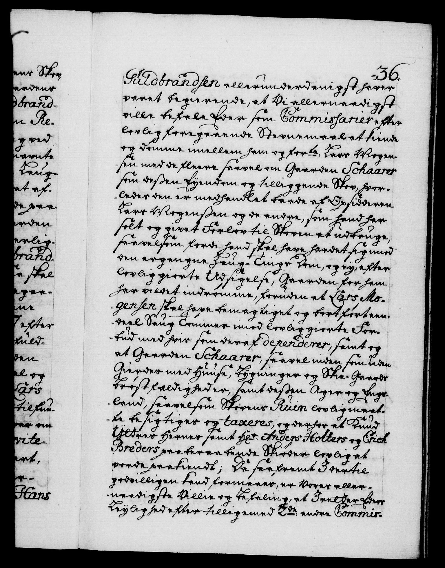 Danske Kanselli 1572-1799, RA/EA-3023/F/Fc/Fca/Fcab/L0025: Norske tegnelser, 1730-1733, p. 36a