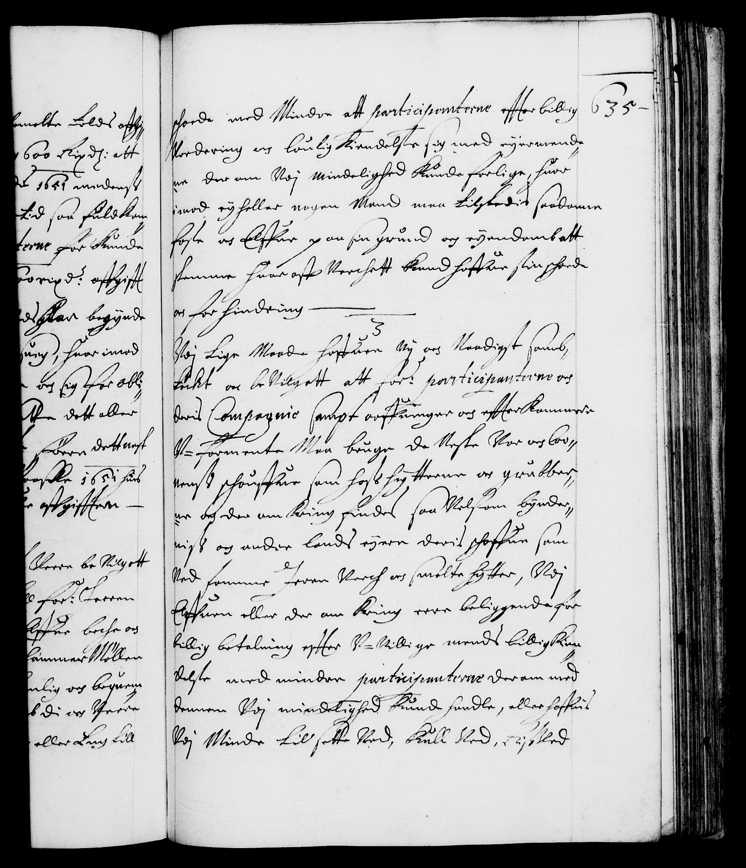 Danske Kanselli 1572-1799, AV/RA-EA-3023/F/Fc/Fca/Fcaa/L0007: Norske registre (mikrofilm), 1648-1650, p. 635a