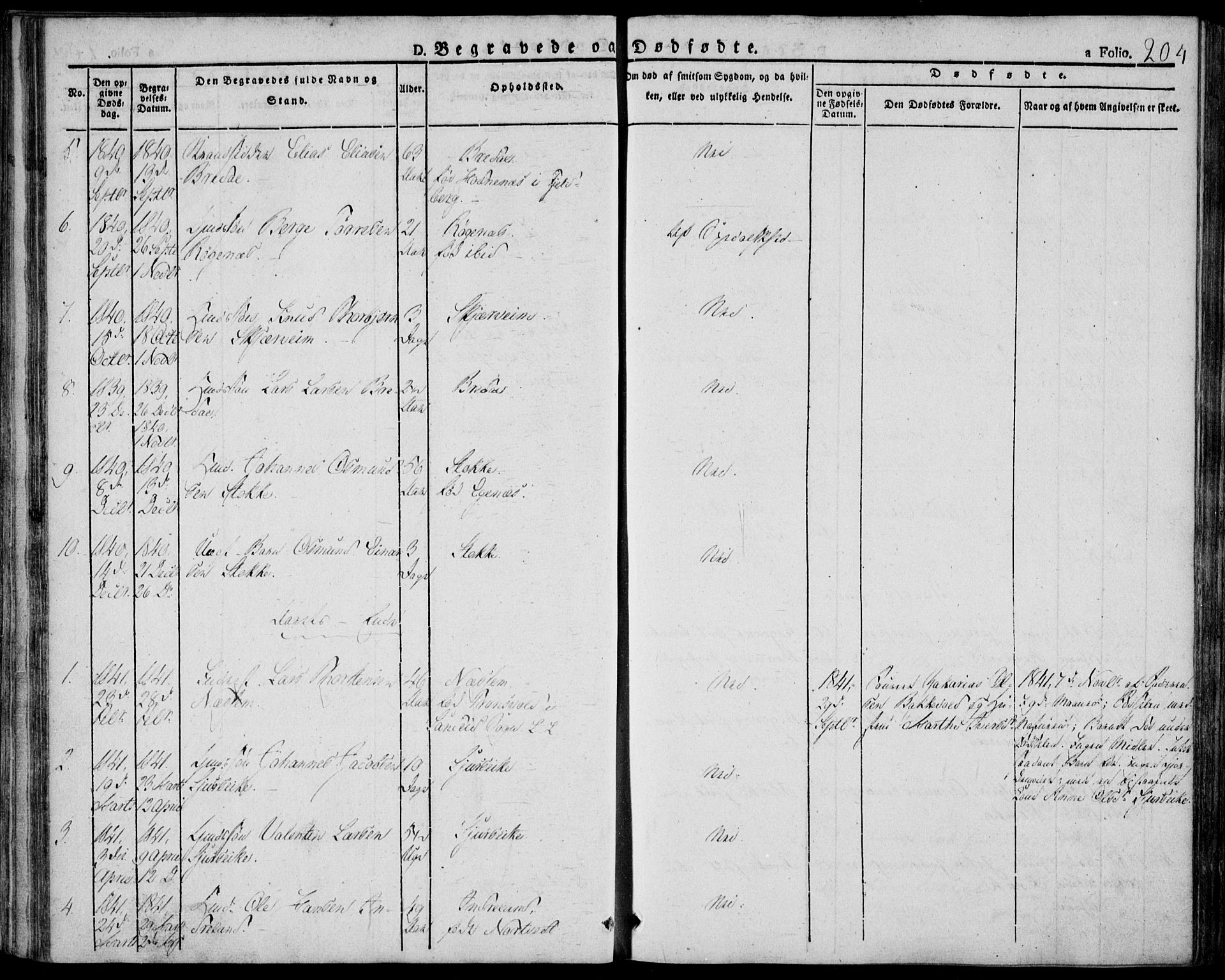 Skjold sokneprestkontor, AV/SAST-A-101847/H/Ha/Haa/L0005: Parish register (official) no. A 5, 1830-1856, p. 204