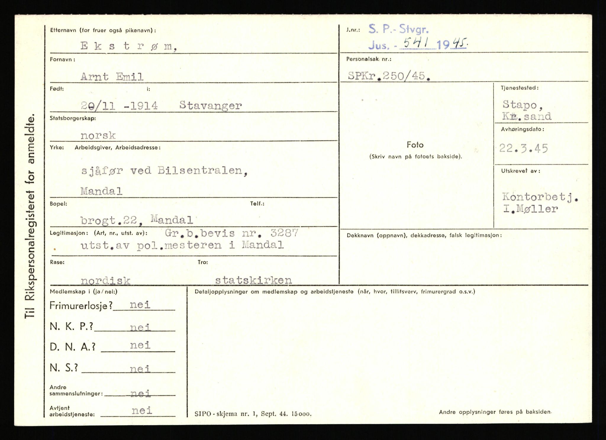 Statspolitiet - Hovedkontoret / Osloavdelingen, AV/RA-S-1329/C/Ca/L0004: Eid - funn av gjenstander	, 1943-1945, p. 482