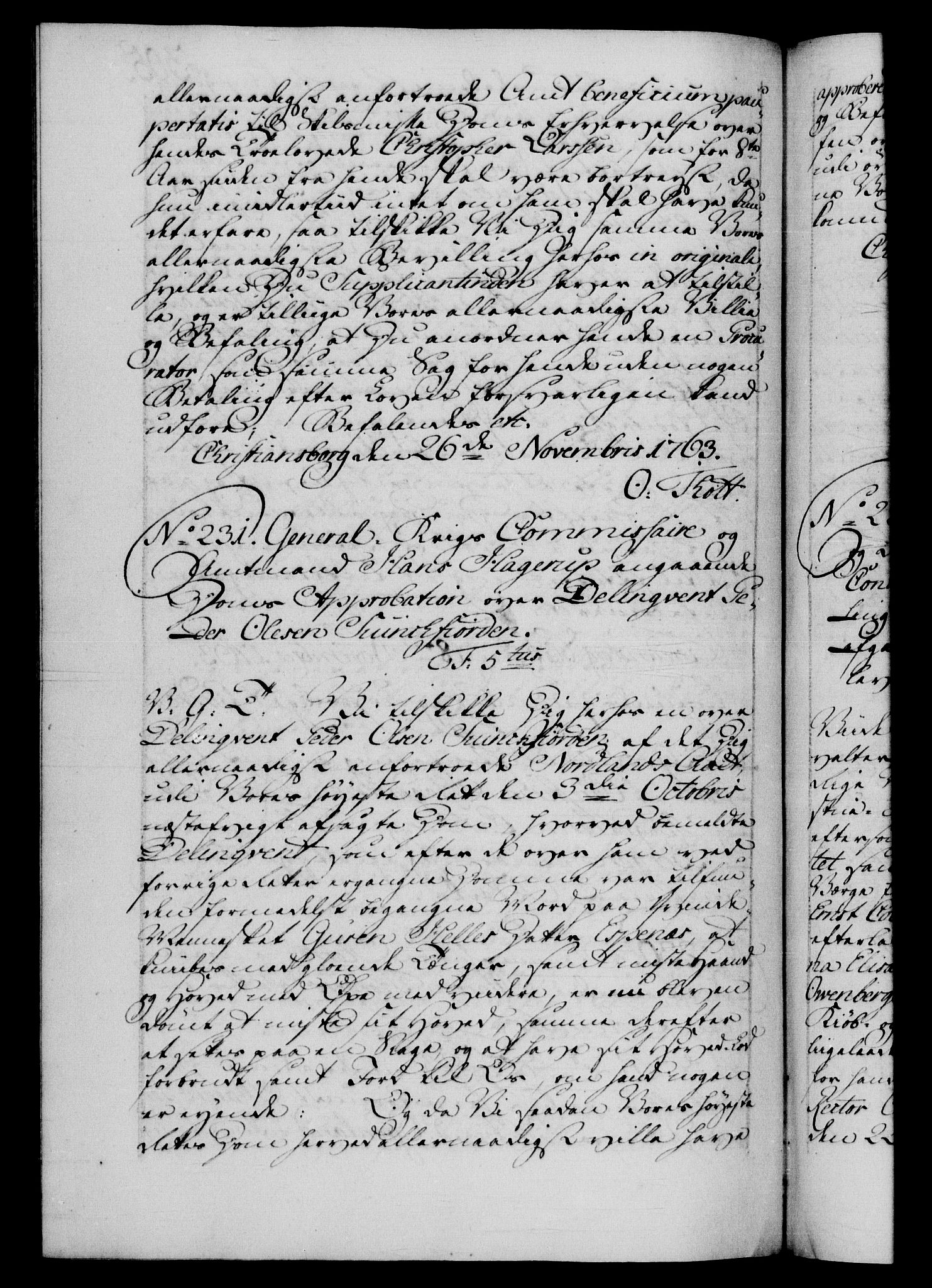 Danske Kanselli 1572-1799, RA/EA-3023/F/Fc/Fca/Fcab/L0037: Norske tegnelser, 1762-1766, p. 305b