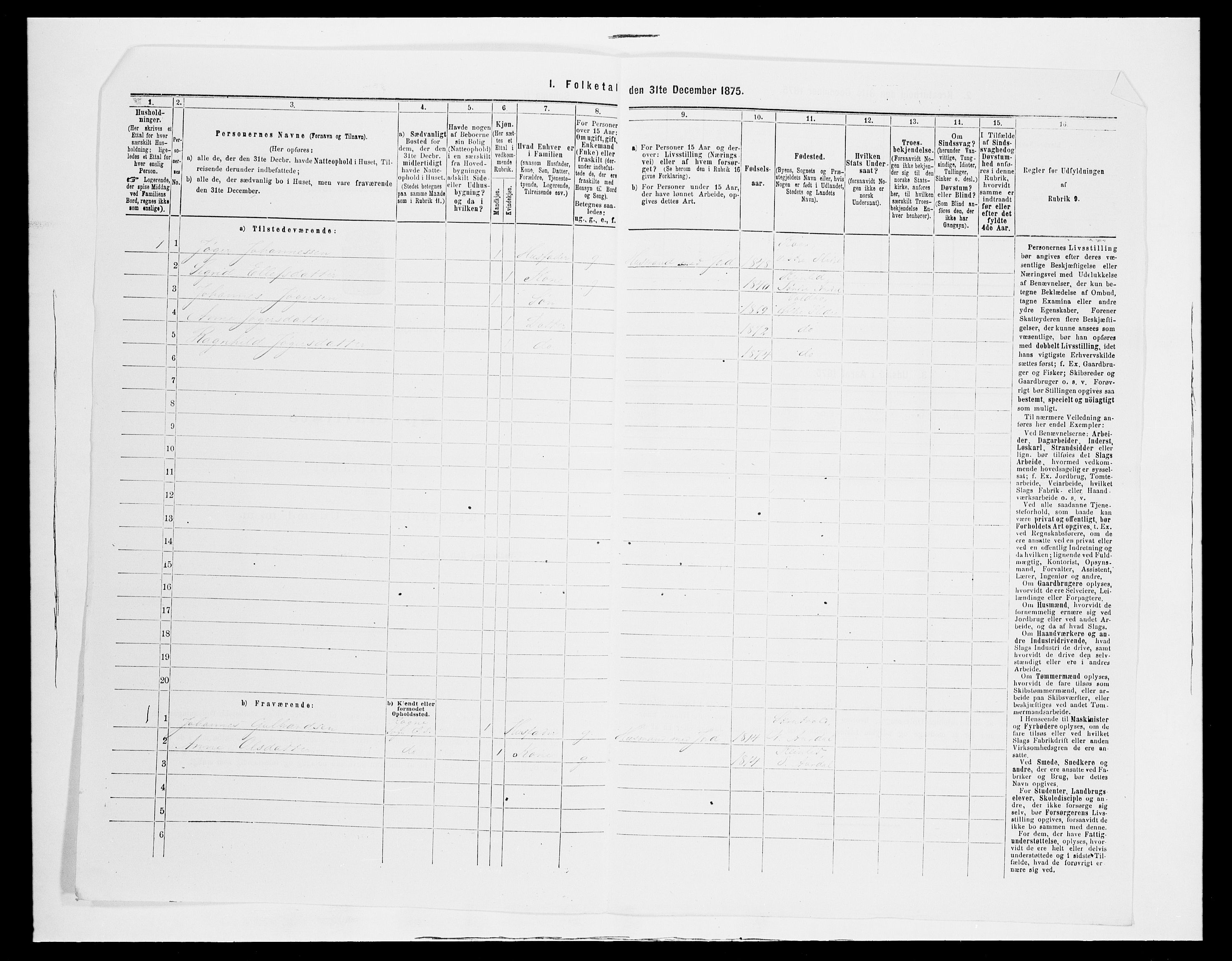 SAH, 1875 census for 0544P Øystre Slidre, 1875, p. 451