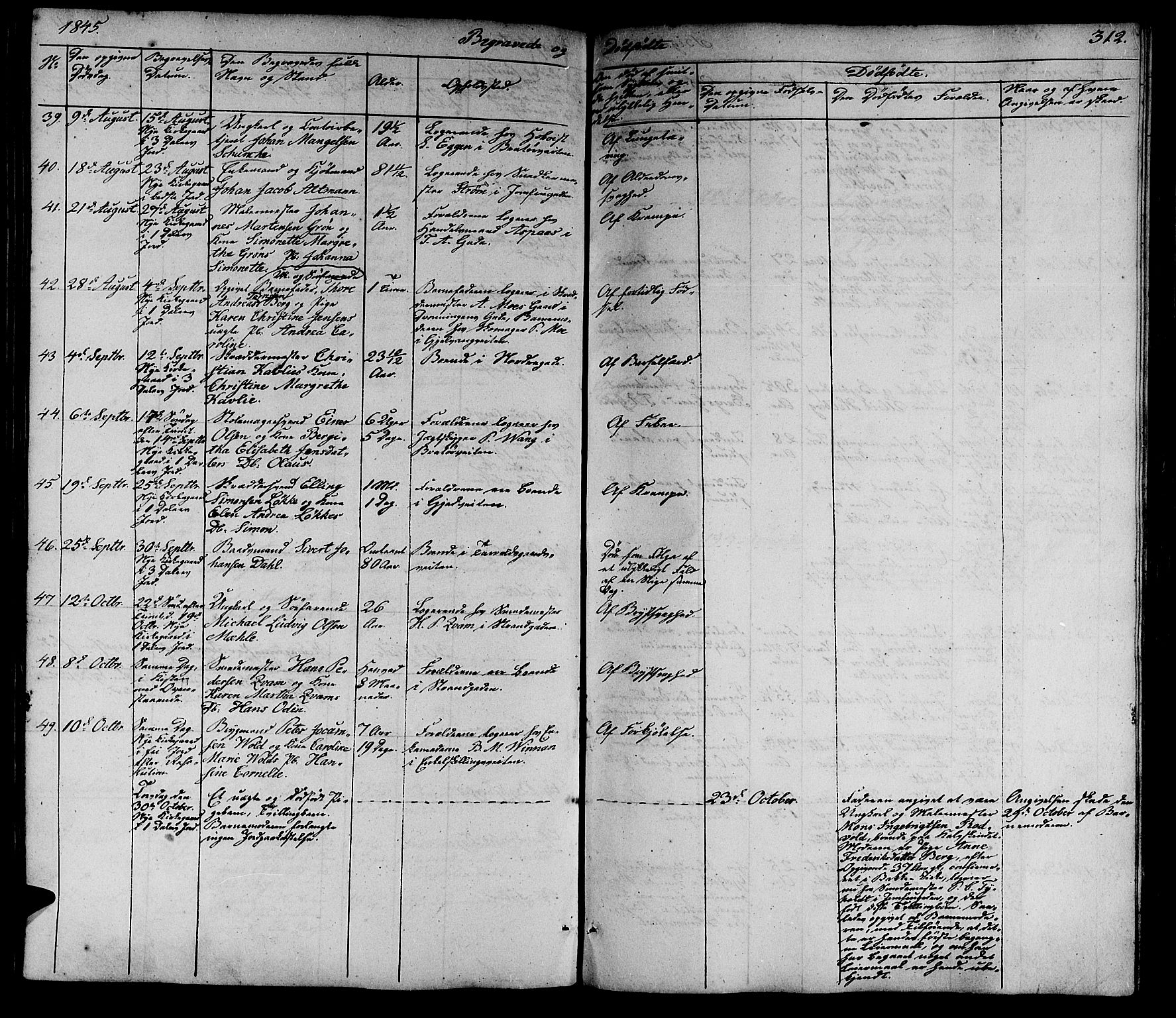 Ministerialprotokoller, klokkerbøker og fødselsregistre - Sør-Trøndelag, AV/SAT-A-1456/602/L0136: Parish register (copy) no. 602C04, 1833-1845, p. 312