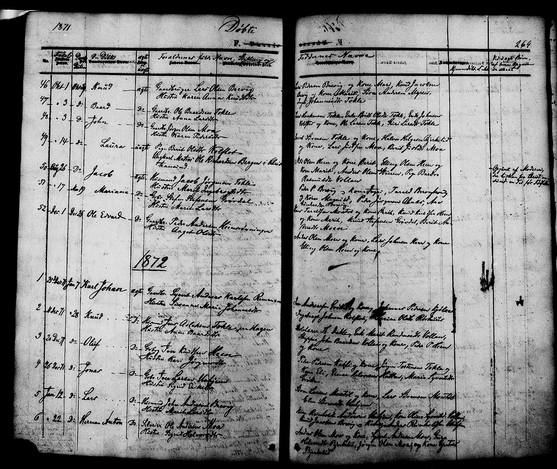 Ministerialprotokoller, klokkerbøker og fødselsregistre - Møre og Romsdal, SAT/A-1454/545/L0586: Parish register (official) no. 545A02, 1854-1877, p. 264