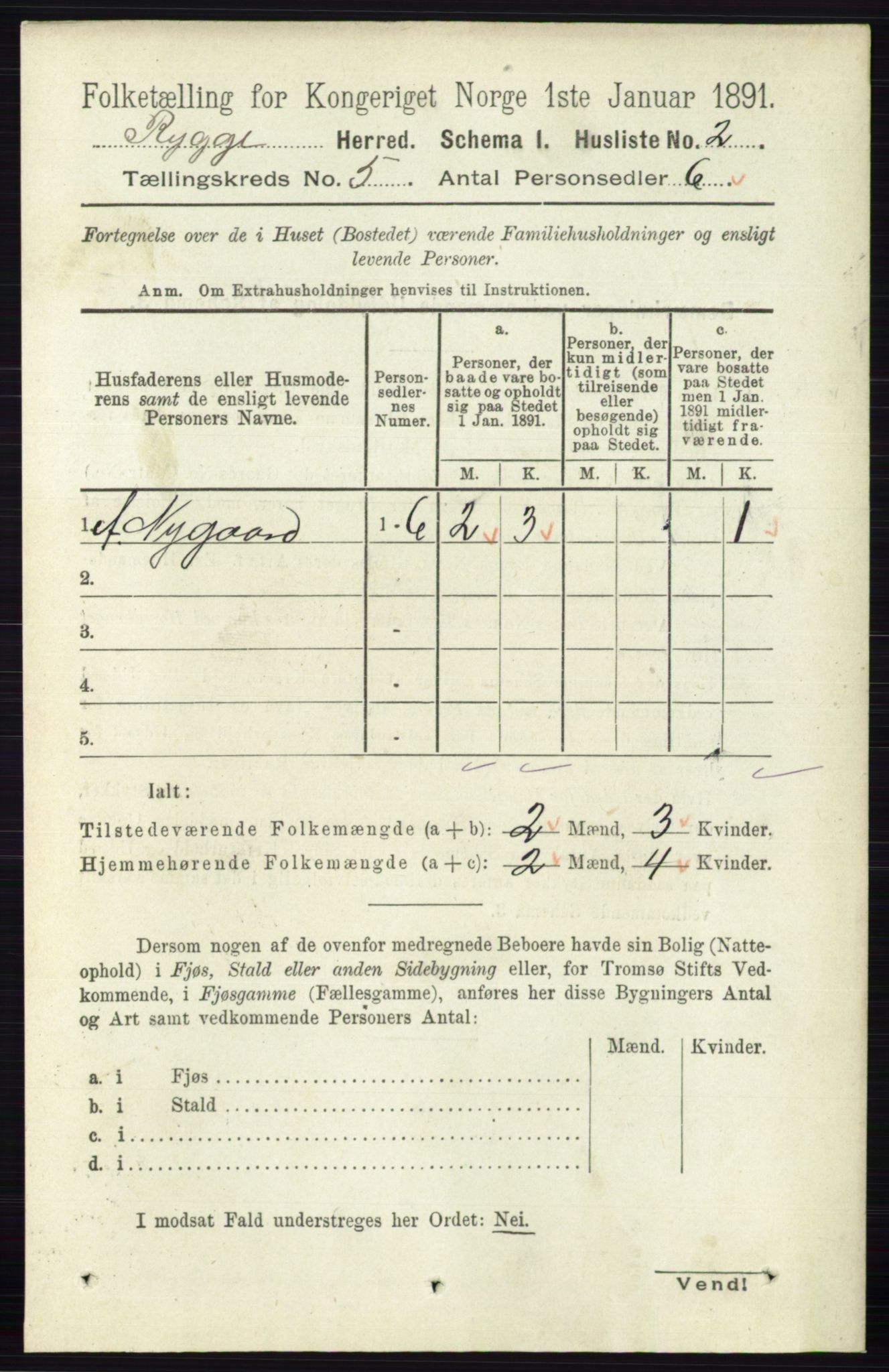 RA, 1891 census for 0136 Rygge, 1891, p. 2689