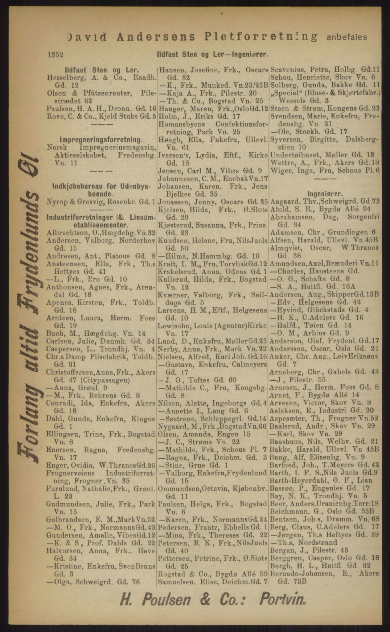 Kristiania/Oslo adressebok, PUBL/-, 1903, p. 1352