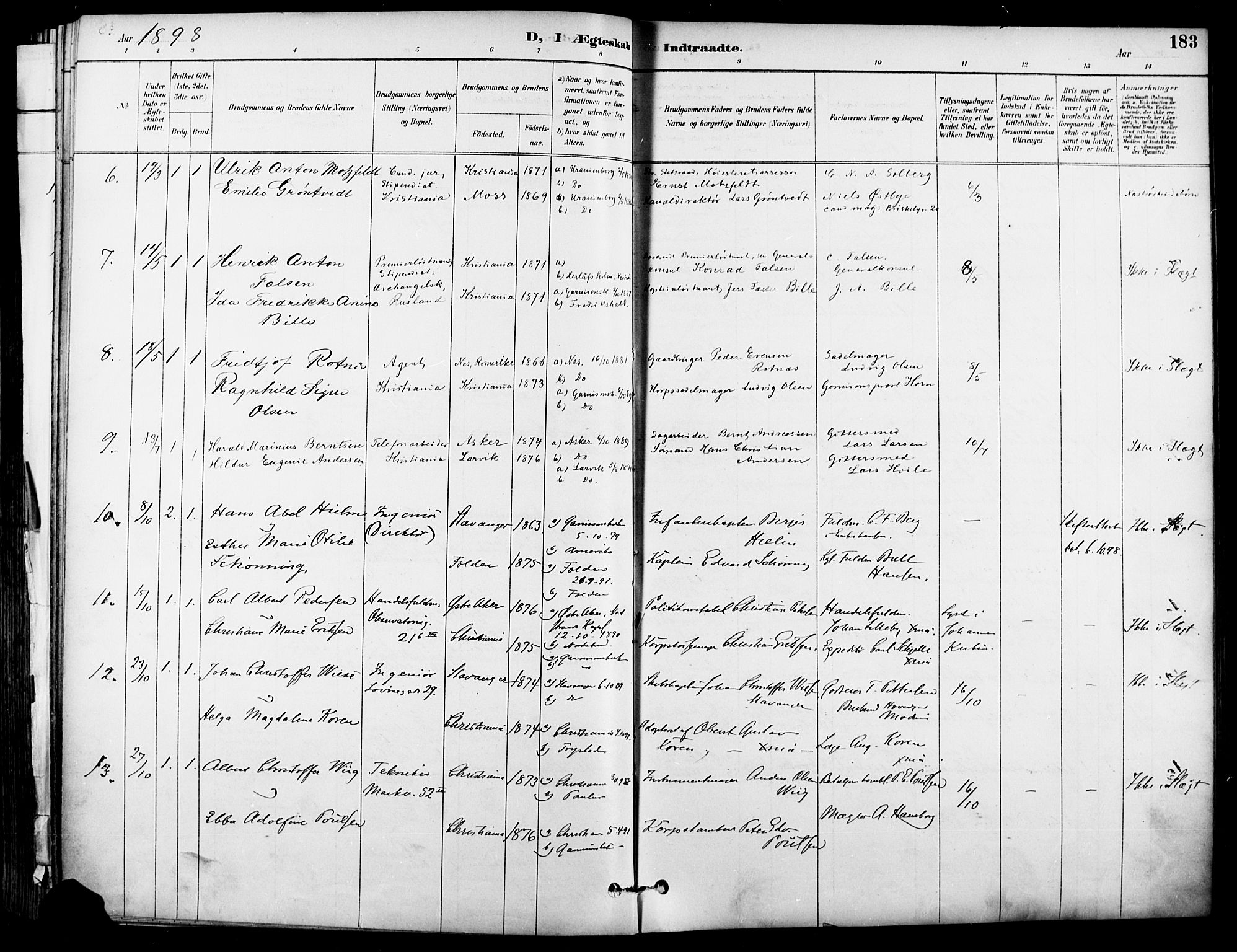 Garnisonsmenigheten Kirkebøker, AV/SAO-A-10846/F/Fa/L0013: Parish register (official) no. 13, 1894-1904, p. 183