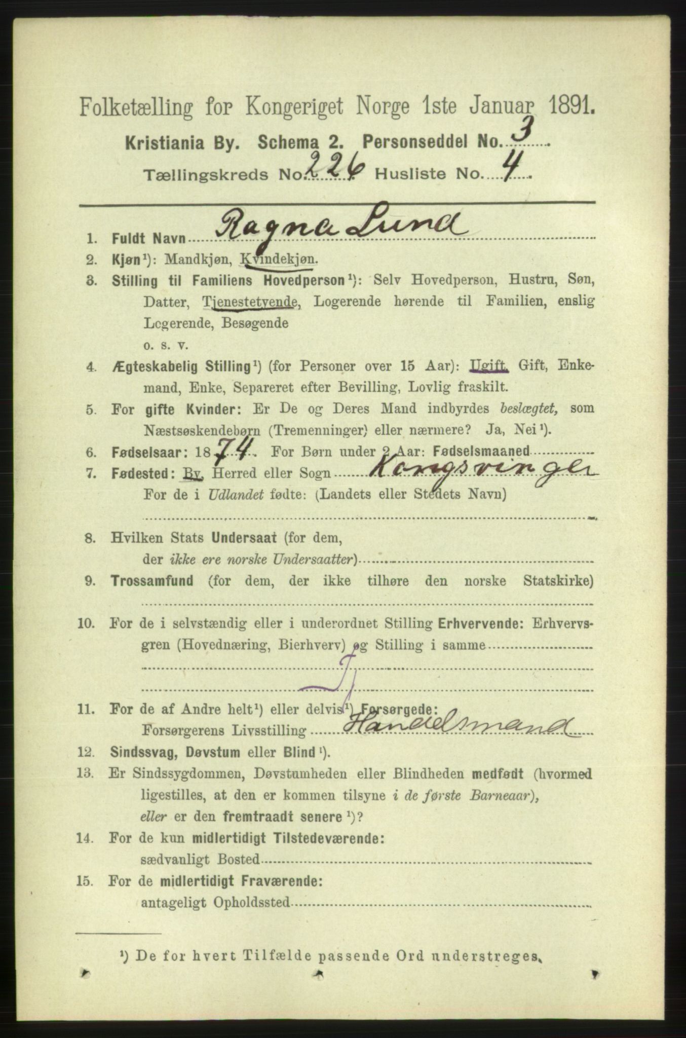 RA, 1891 census for 0301 Kristiania, 1891, p. 137549