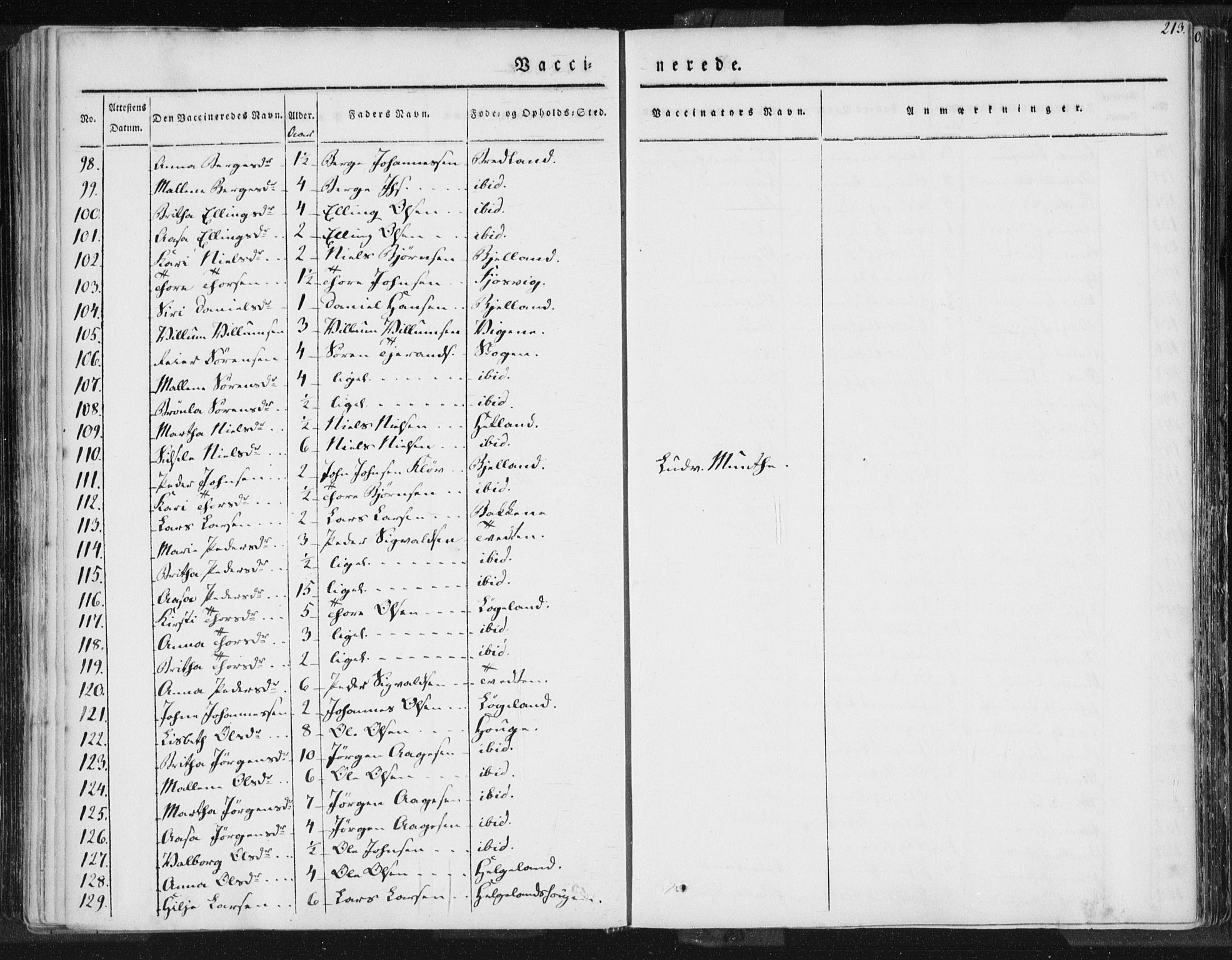 Hjelmeland sokneprestkontor, AV/SAST-A-101843/01/IV/L0006: Parish register (official) no. A 6, 1834-1845, p. 213