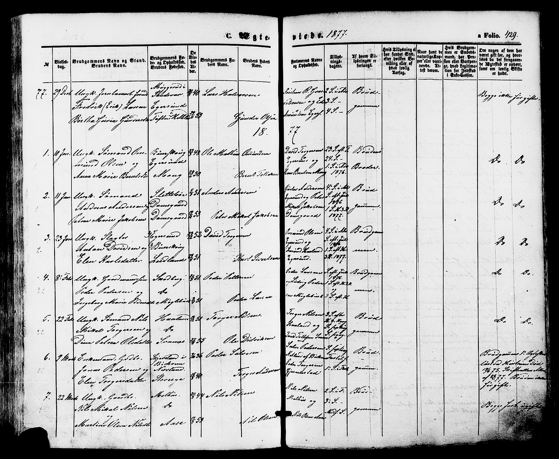 Eigersund sokneprestkontor, SAST/A-101807/S08/L0014: Parish register (official) no. A 13, 1866-1878, p. 429