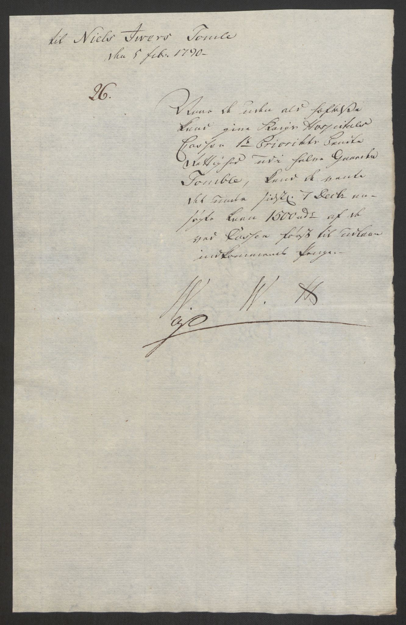 Forsvaret, Den norske kvesthuskasse/krigshospitalkasse, AV/RA-RAFA-1887/F/Fa/L0008: Konsepter, 1790-1793, p. 390