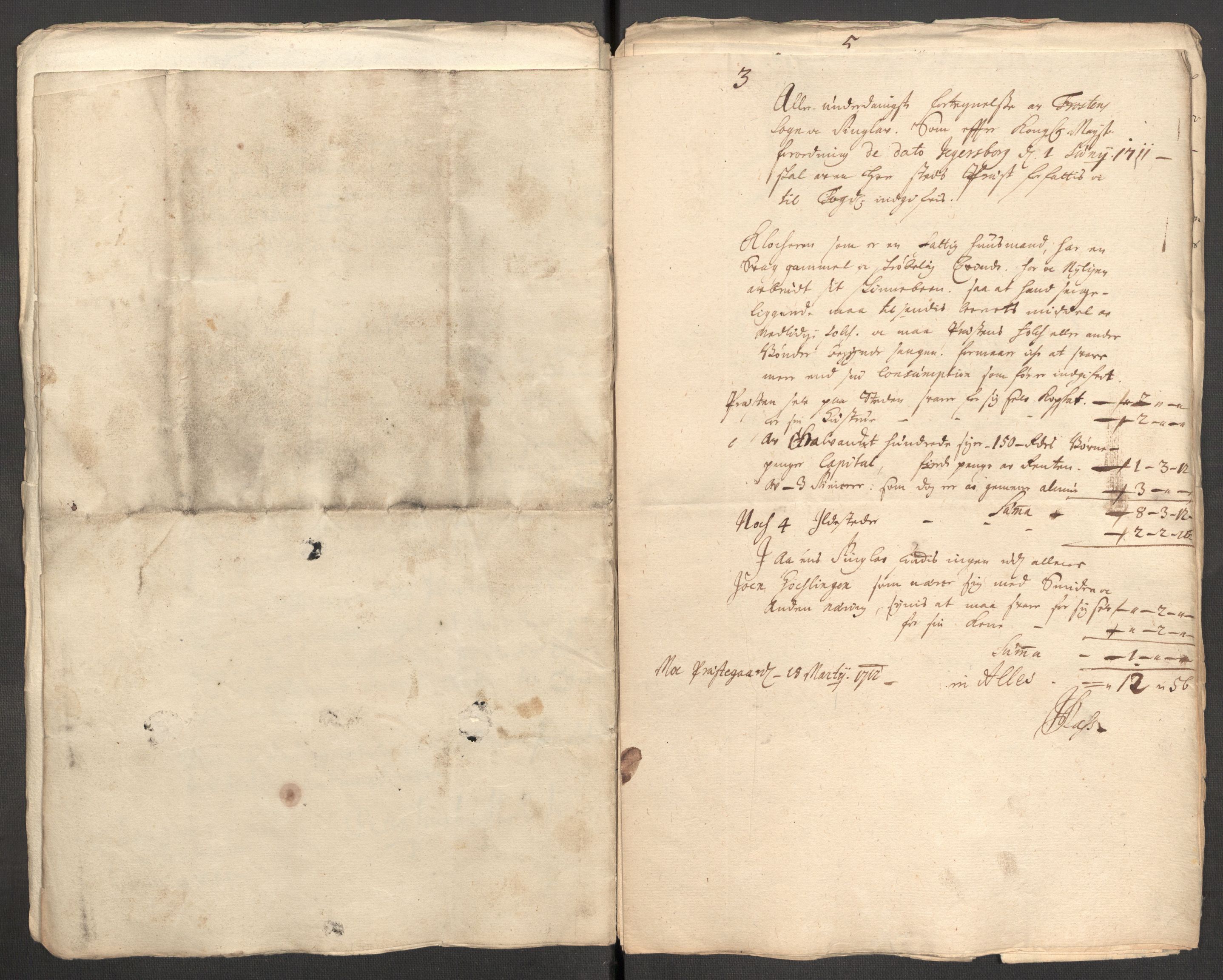 Rentekammeret inntil 1814, Reviderte regnskaper, Fogderegnskap, AV/RA-EA-4092/R62/L4201: Fogderegnskap Stjørdal og Verdal, 1711, p. 156