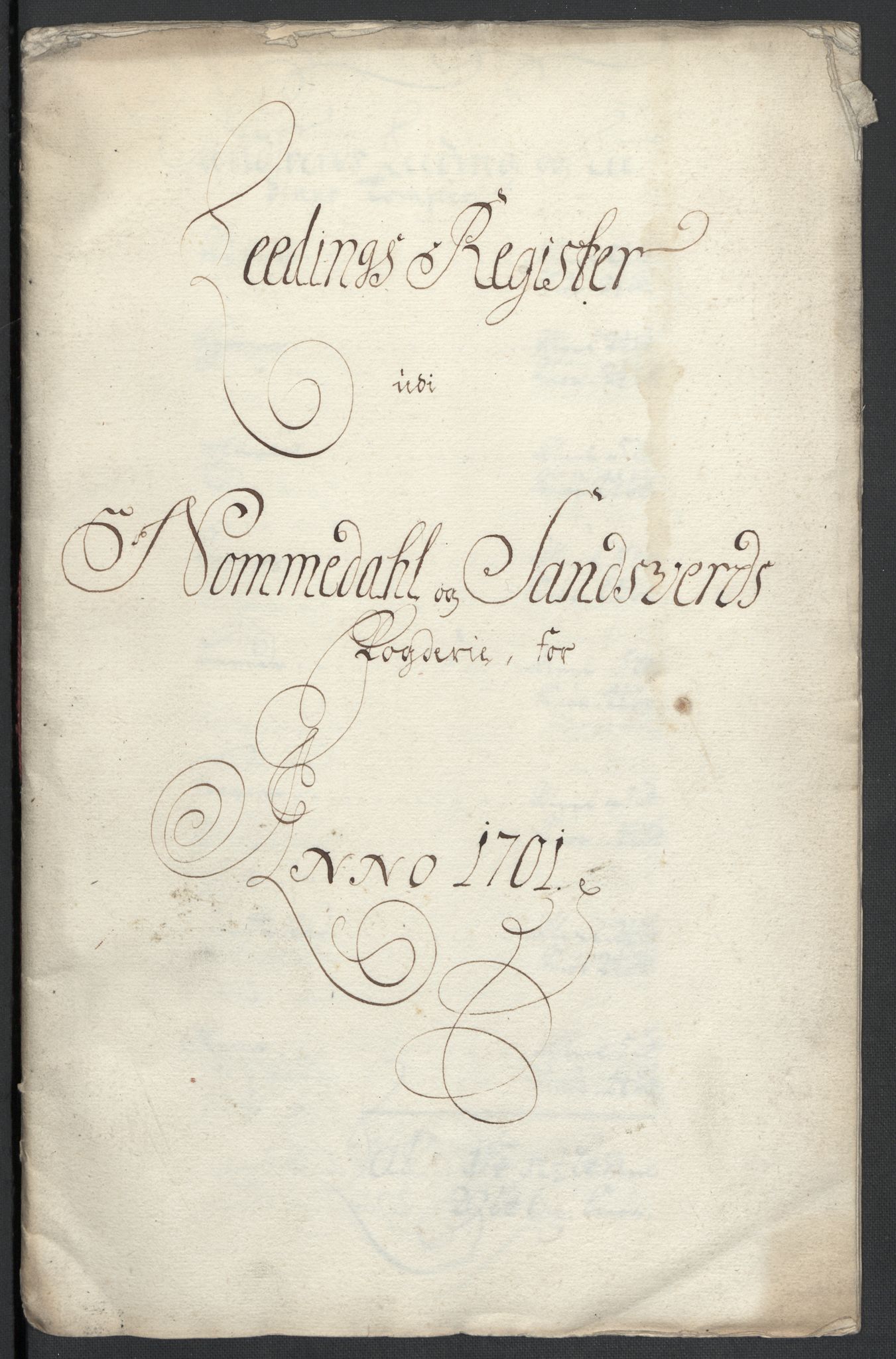 Rentekammeret inntil 1814, Reviderte regnskaper, Fogderegnskap, RA/EA-4092/R24/L1579: Fogderegnskap Numedal og Sandsvær, 1701, p. 105