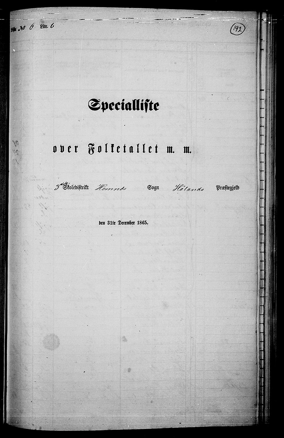 RA, 1865 census for Høland, 1865, p. 177