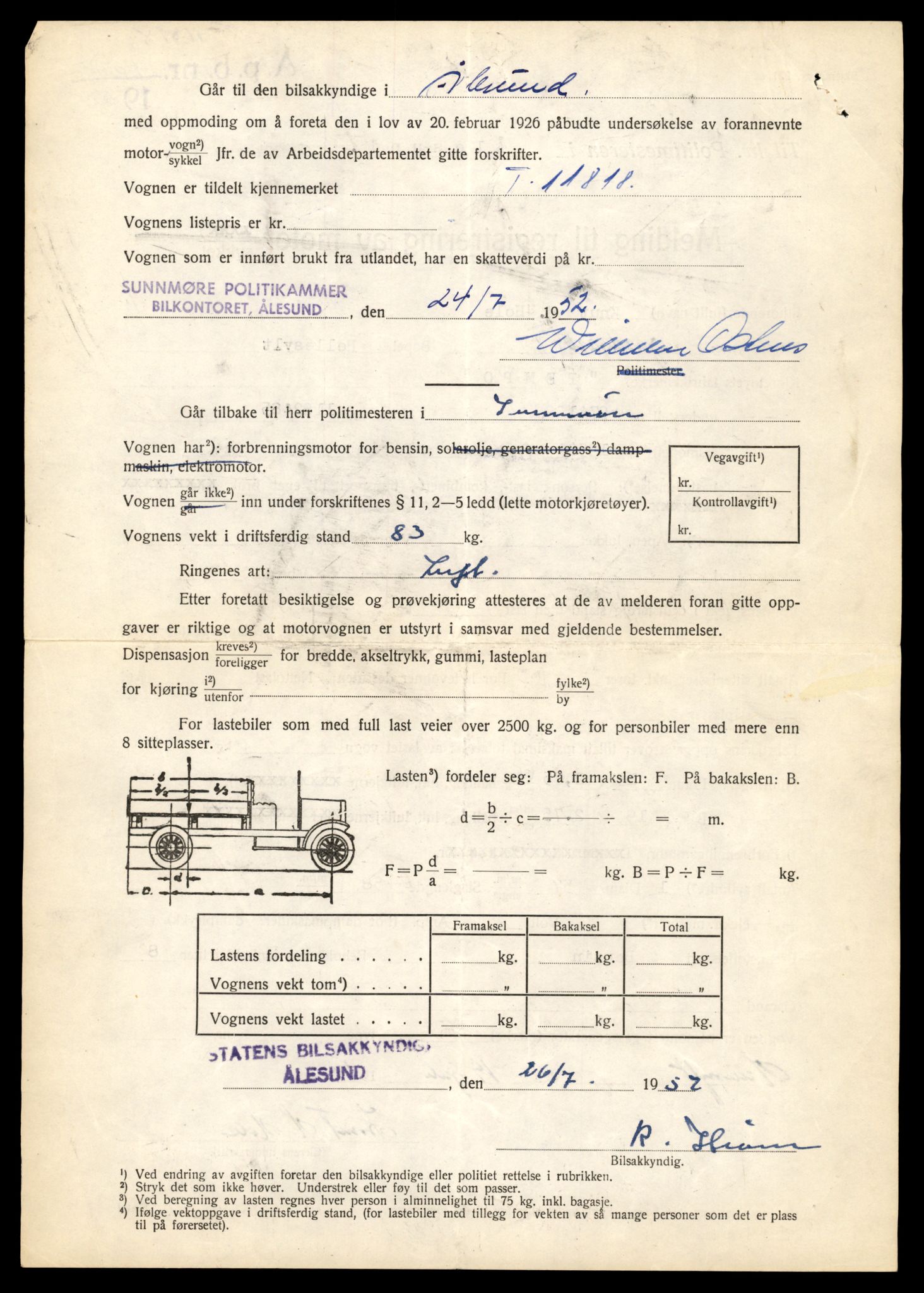 Møre og Romsdal vegkontor - Ålesund trafikkstasjon, AV/SAT-A-4099/F/Fe/L0031: Registreringskort for kjøretøy T 11800 - T 11996, 1927-1998, p. 388