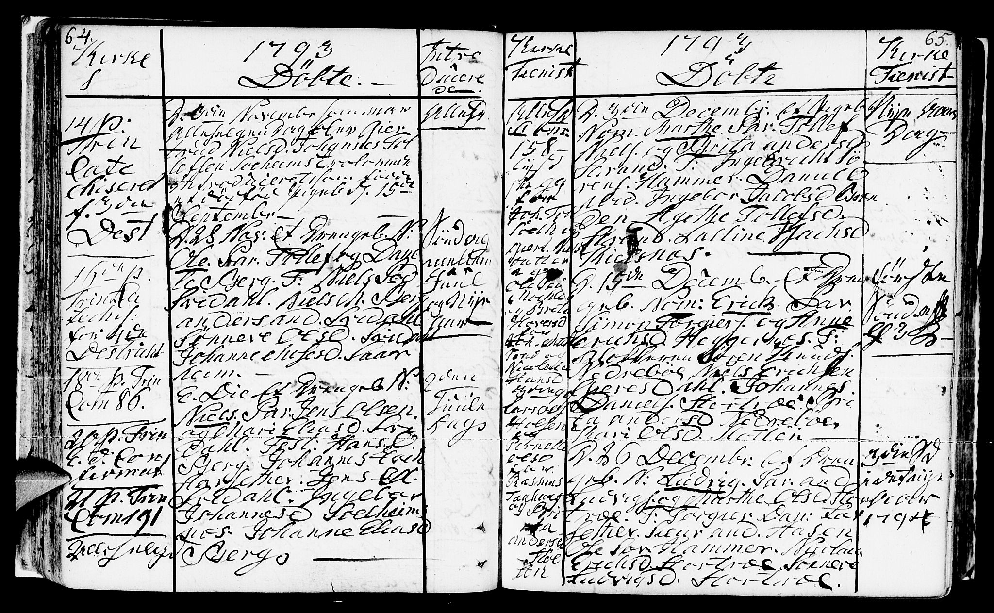 Jølster sokneprestembete, AV/SAB-A-80701/H/Haa/Haaa/L0005: Parish register (official) no. A 5, 1790-1821, p. 64-65