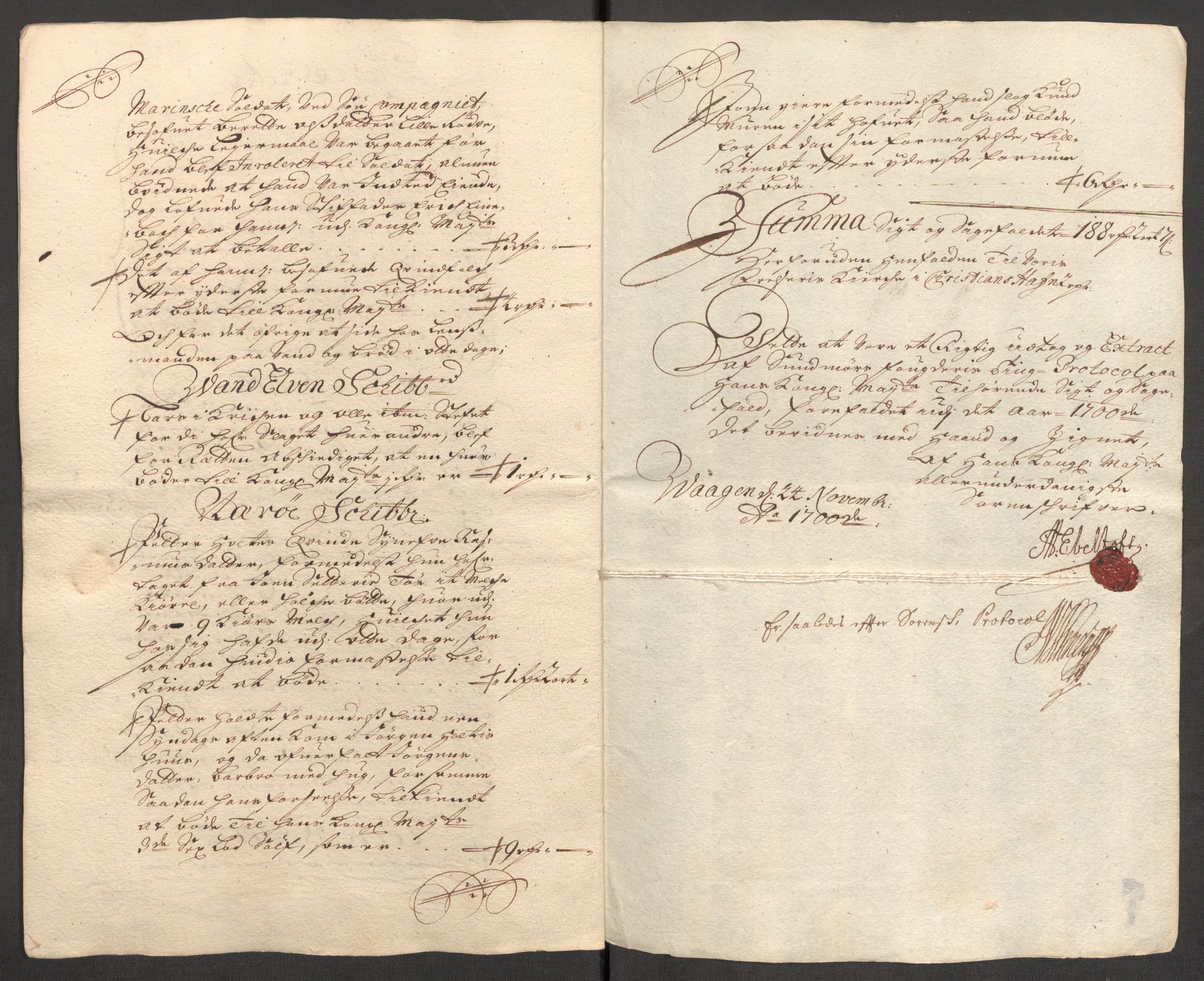 Rentekammeret inntil 1814, Reviderte regnskaper, Fogderegnskap, RA/EA-4092/R54/L3558: Fogderegnskap Sunnmøre, 1700-1701, p. 250