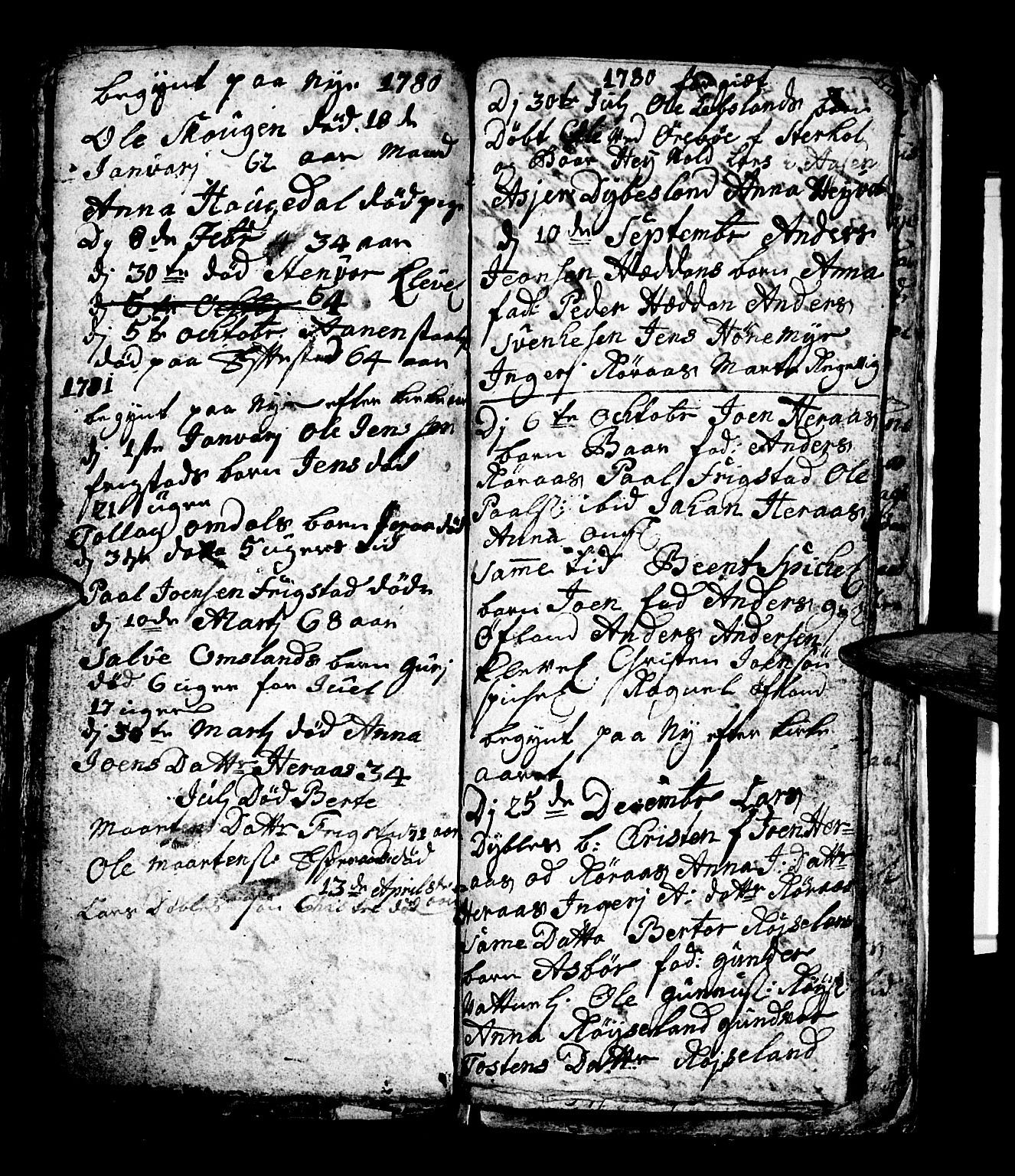 Bjelland sokneprestkontor, AV/SAK-1111-0005/F/Fb/Fbb/L0001: Parish register (copy) no. B 1, 1732-1782, p. 116