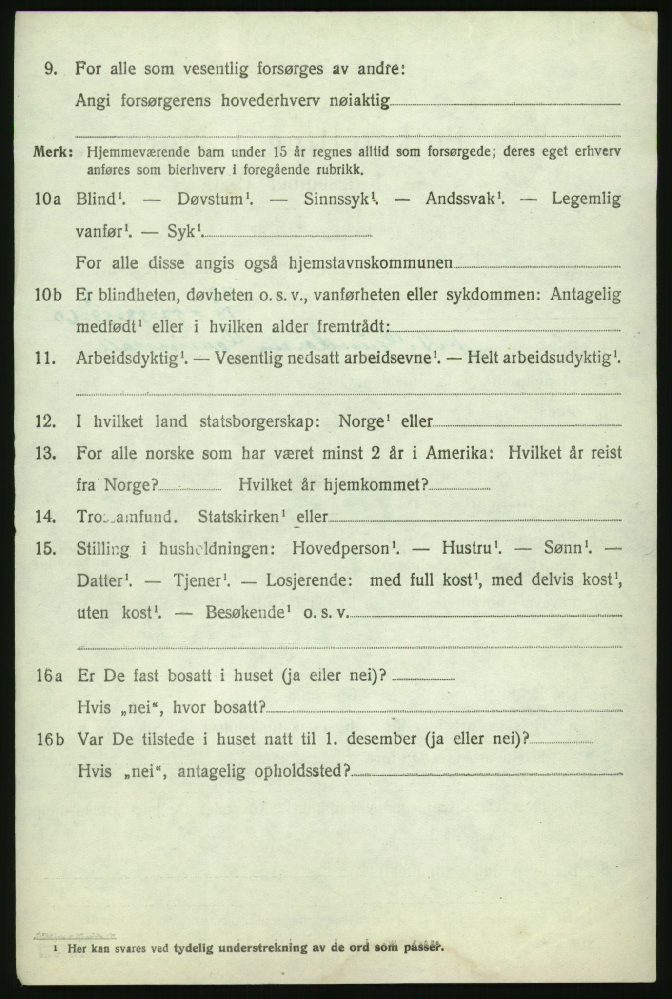 RA, 1920 census: Additional forms, 1920, p. 50