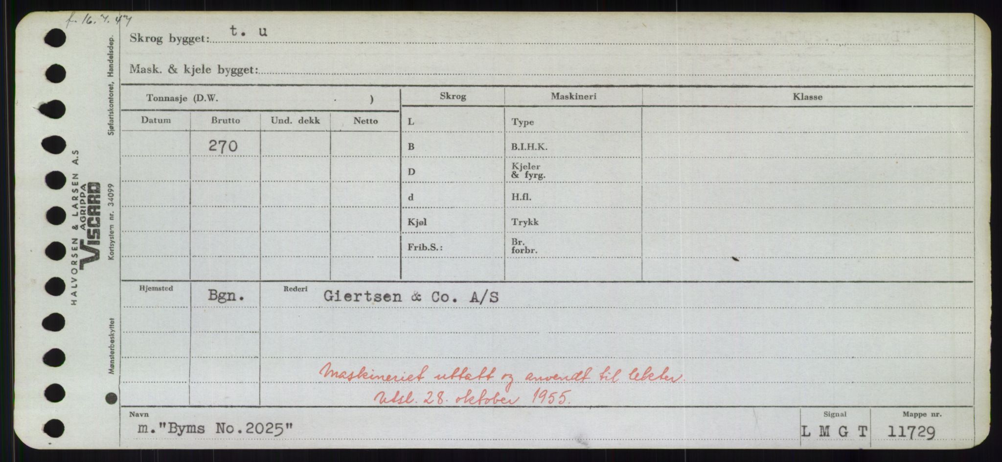 Sjøfartsdirektoratet med forløpere, Skipsmålingen, RA/S-1627/H/Hd/L0006: Fartøy, Byg-Båt, p. 781