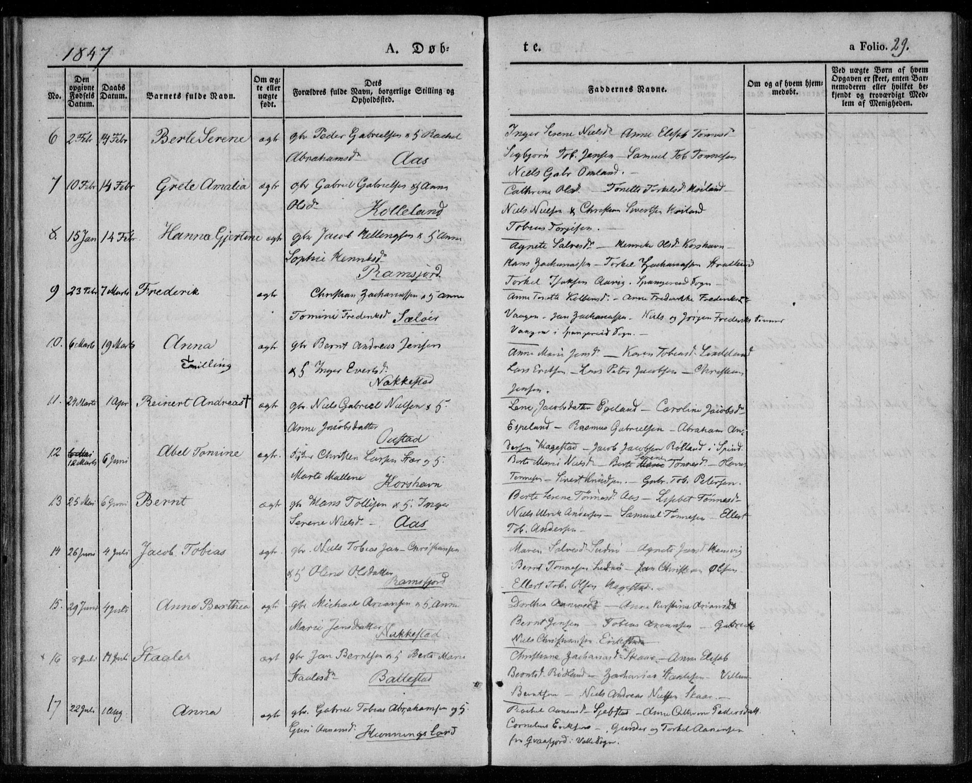 Lyngdal sokneprestkontor, SAK/1111-0029/F/Fa/Faa/L0001: Parish register (official) no. A 1, 1837-1857, p. 29