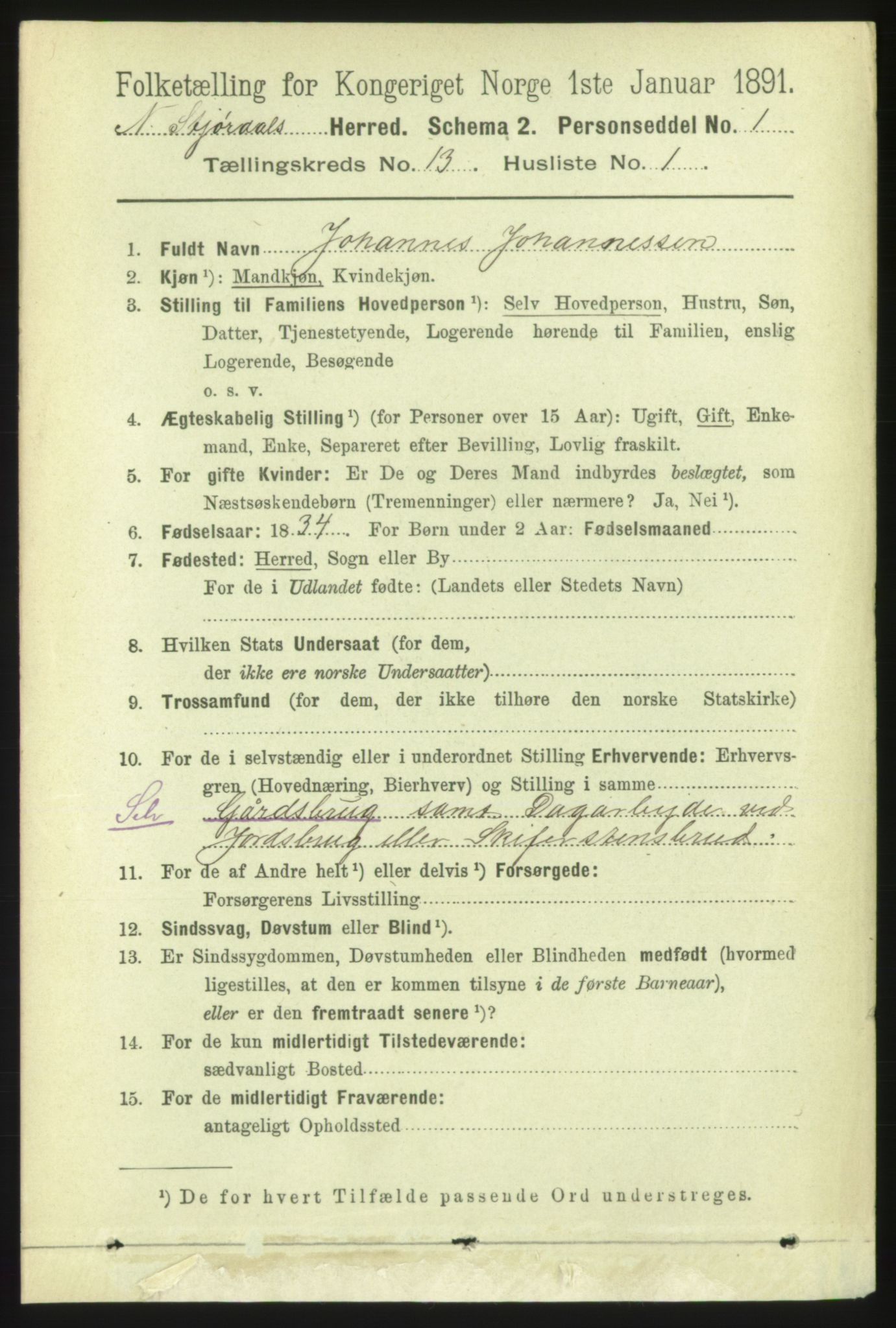 RA, 1891 census for 1714 Nedre Stjørdal, 1891, p. 6223